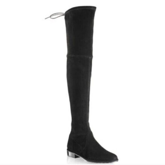 Russell & Bromley × Stuart Weitzman Stuart Weitzman Lowland Suede OTK Boots - 5, 💯 AUTHENTIC! Size US 5 / IT 35 - 1 Thumbnail