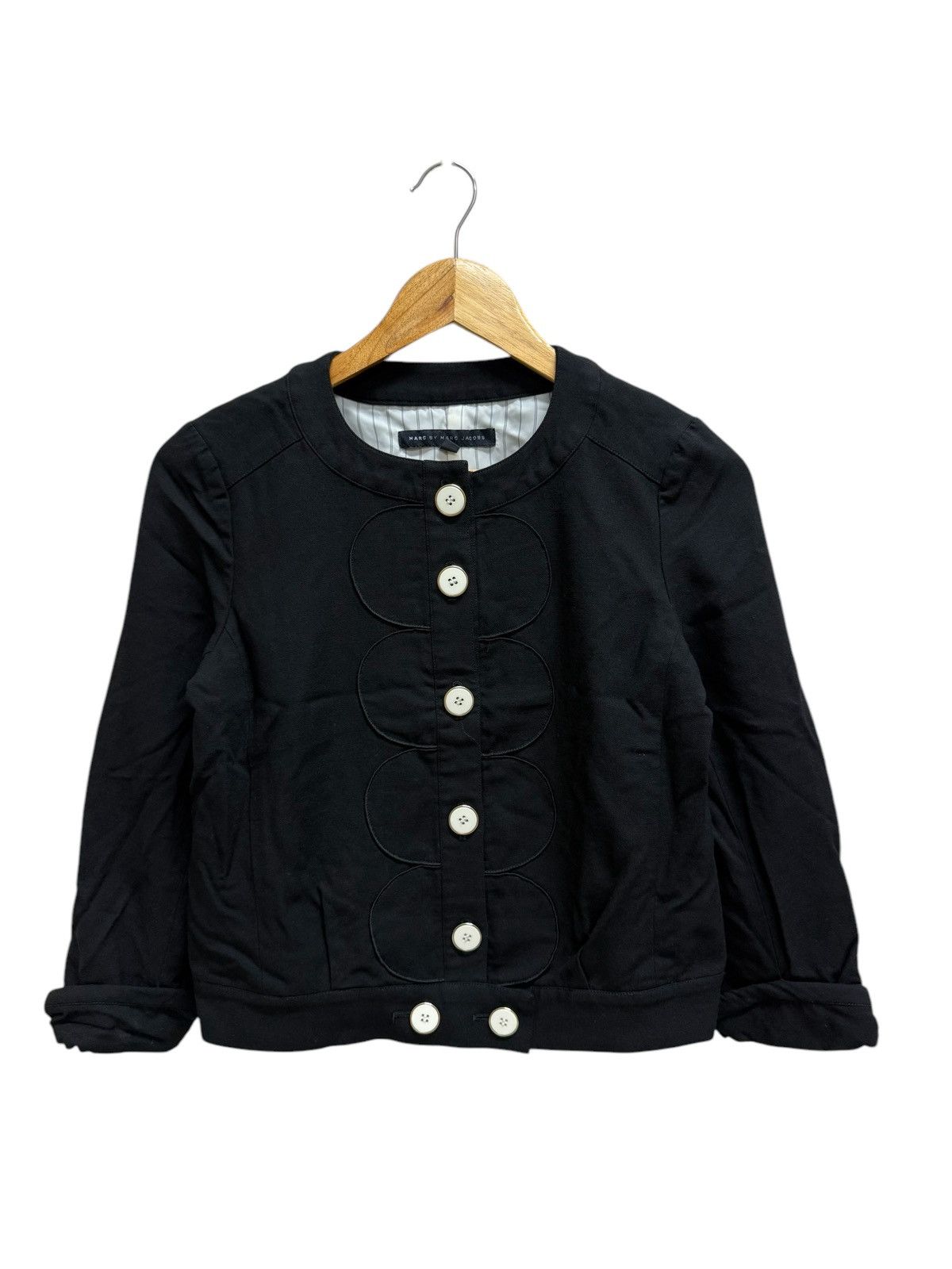 Marc by Marc Jacobs Marc by Marc Jacobs Button Up Black Cardigan Jacket Size XS / US 0-2 / IT 36-38 - 1 Thumbnail