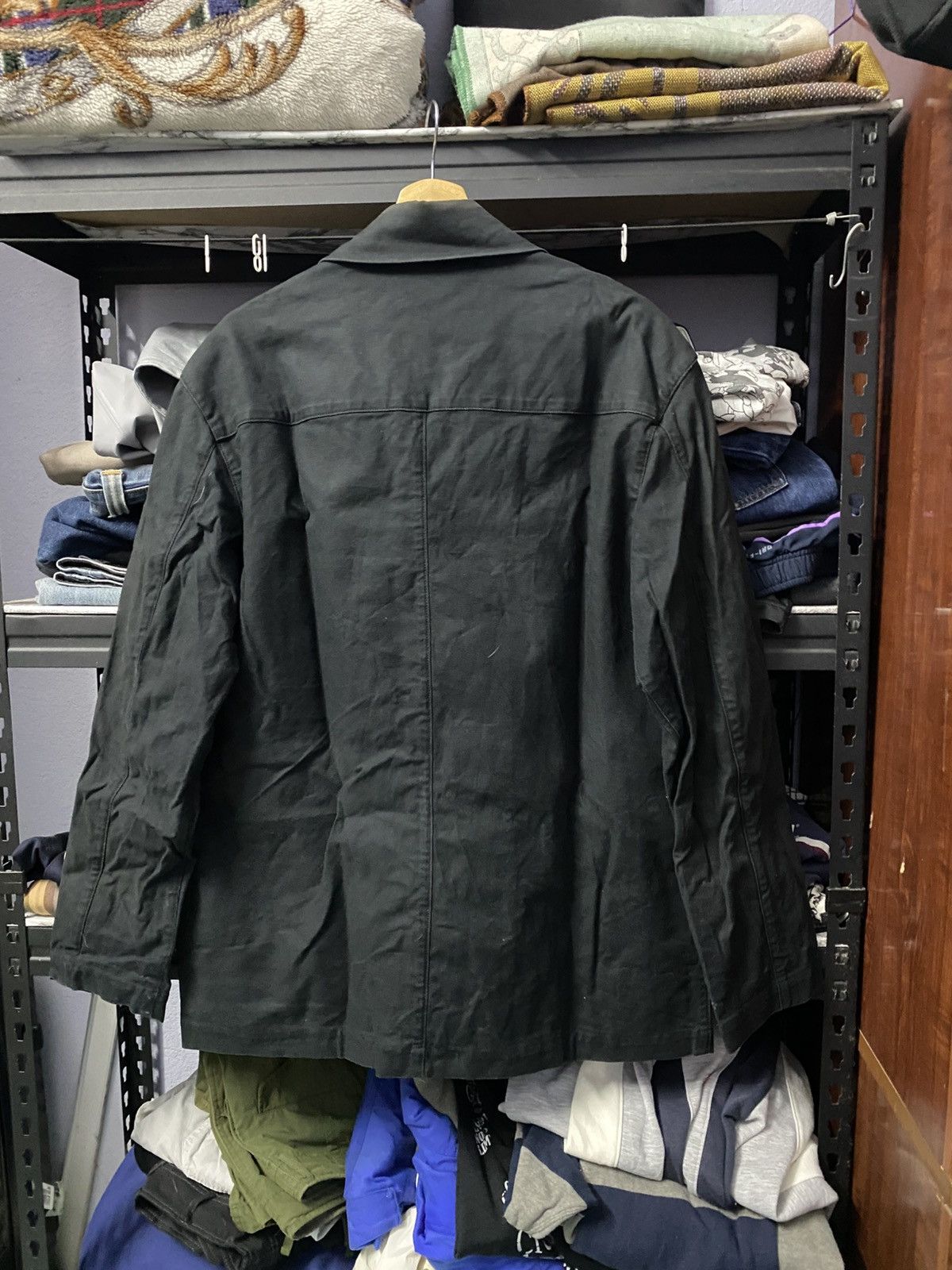 DKNY DKNY Chore Jacket Muntipocket Black Cotton Size US L / EU 52-54 / 3 - 2 Thumbnail