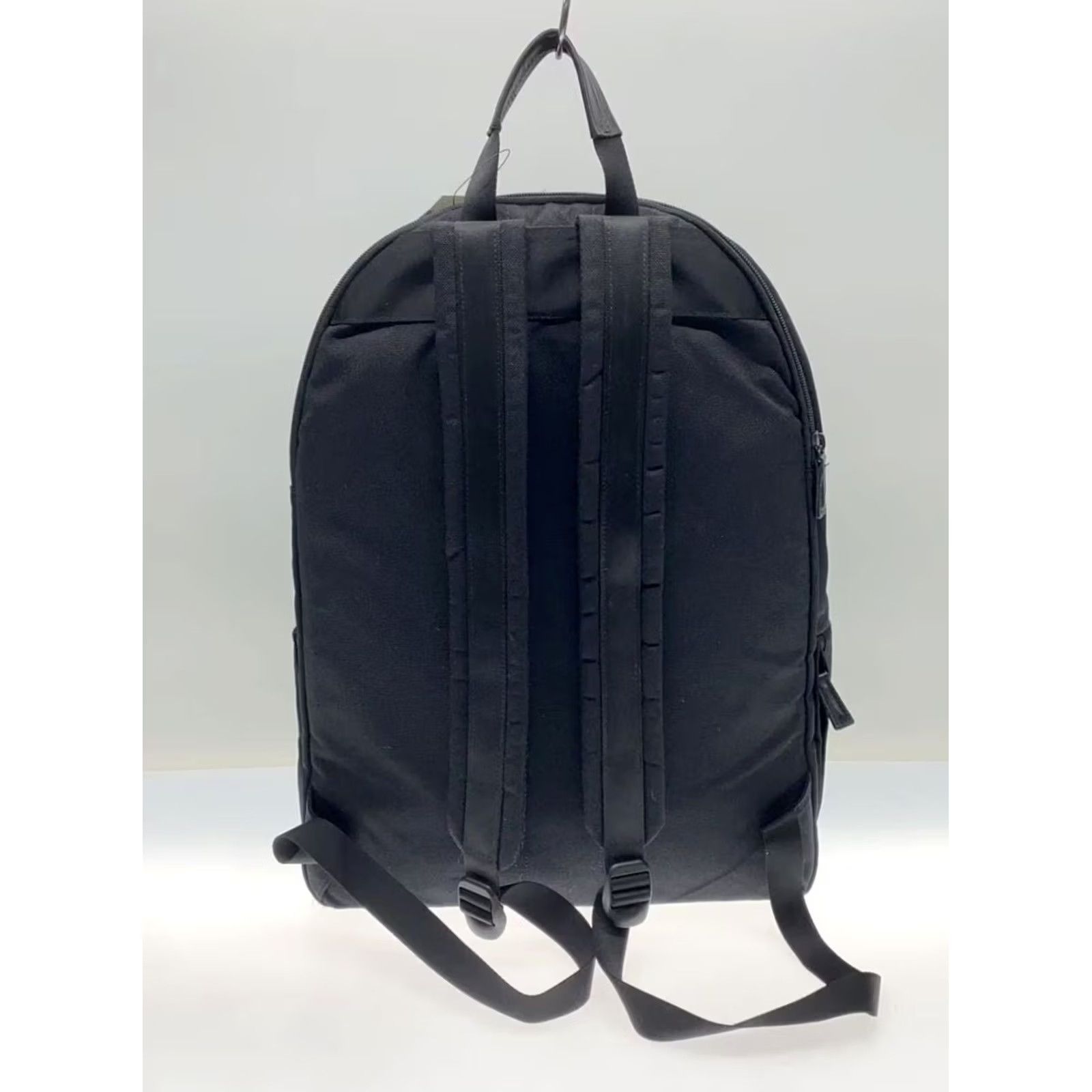 Rue Porter PORTER by MONOCLE Backpack, Black, Canvas, Plain, Used Size ONE SIZE - 3 Thumbnail