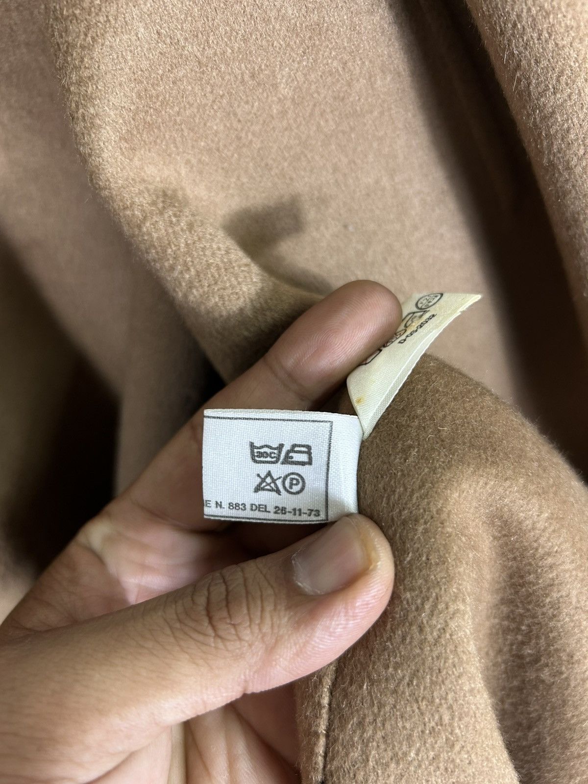 Designer ⚡️Vintage Gerardi Italy Cashmere Buttonless Jacket Size M / US 6-8 / IT 42-44 - 14 Thumbnail