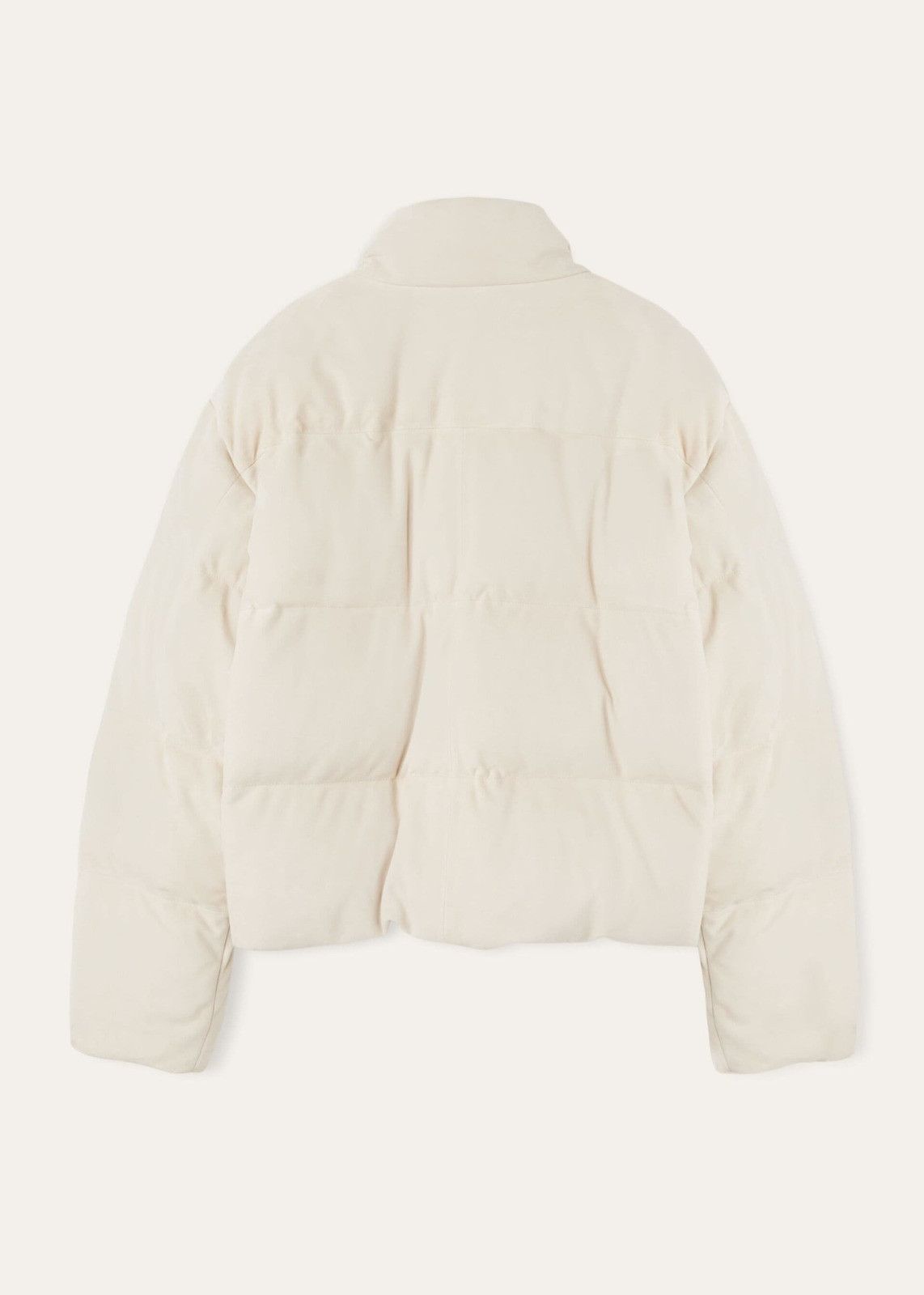 Loro Piana o1srvl11e0126 FAO3645 Suede Padded Jacket in Beige Size XL / US 12-14 / IT 48-50 - 2 Thumbnail