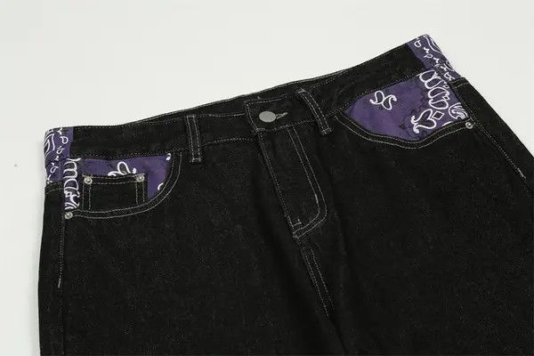Japanese Brand VIBE Paisley Bandana Carpenter Denim Jeans Size US 32 / EU 48 - 6 Thumbnail