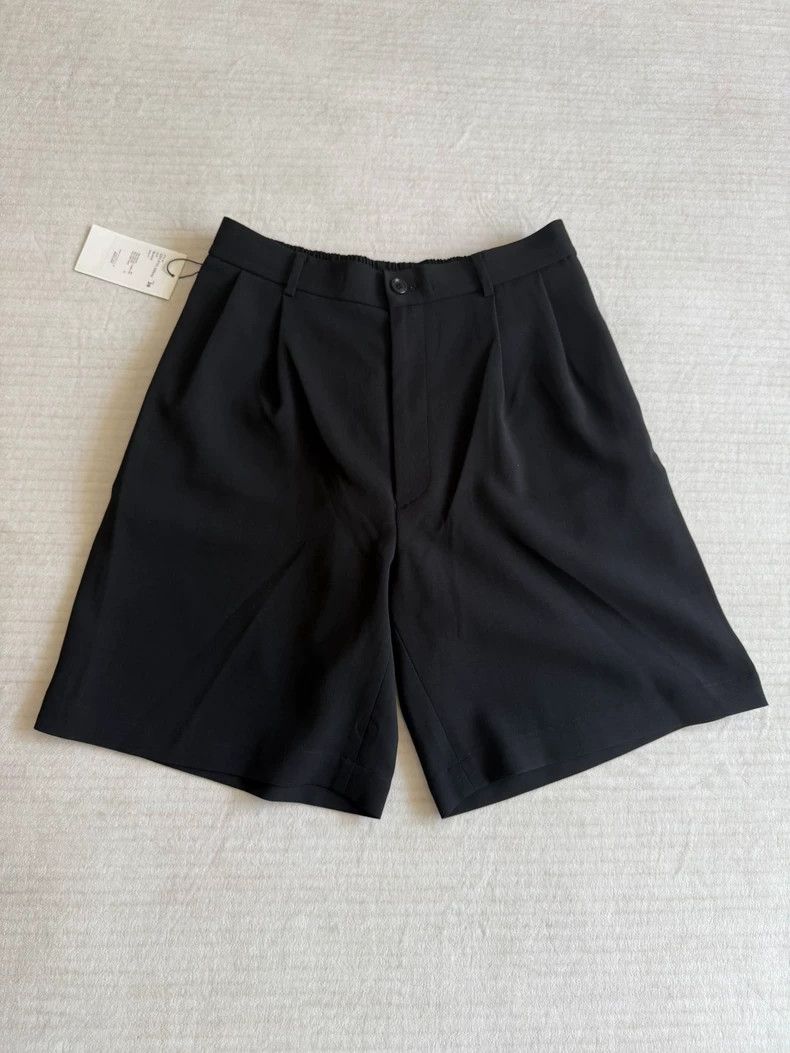Japanese Brand N.HOOLYWOOD Black Pleated Shorts Size US 38 / EU 54 - 1 Thumbnail