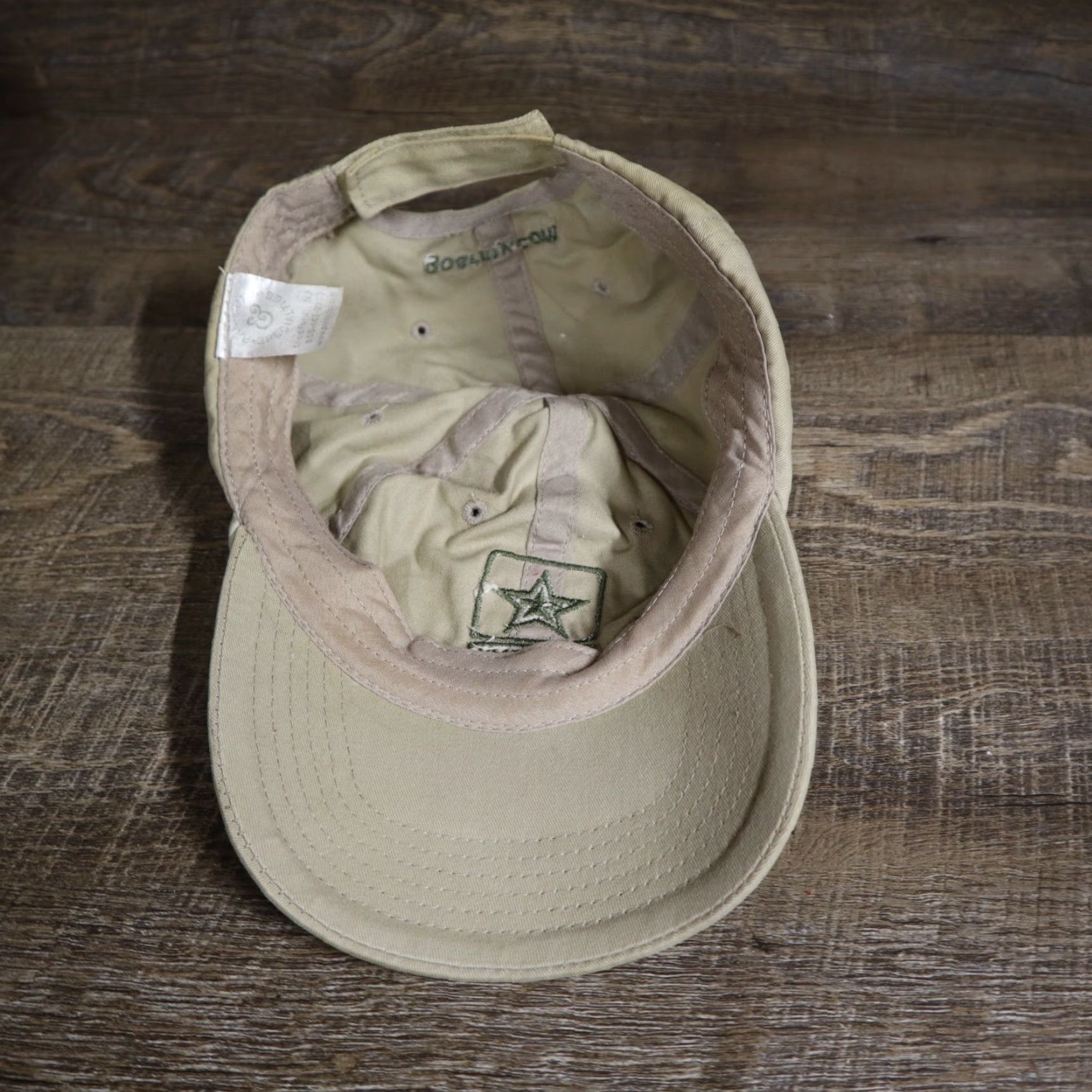 Our Legacy Legacy US Army Logo Embroidered Hat Cap Tan Navy Military Logo Strapback Adjustable Mens Hat Size ONE SIZE - 6 Thumbnail