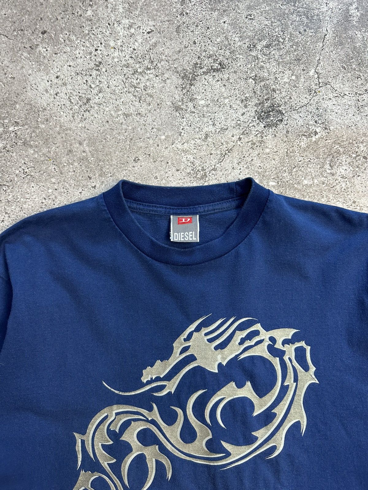 Diesel × Vintage Vintage Diesel Big Logo Dragon Long Sleeve Y2K Archival Size US L / EU 52-54 / 3 - 6 Thumbnail