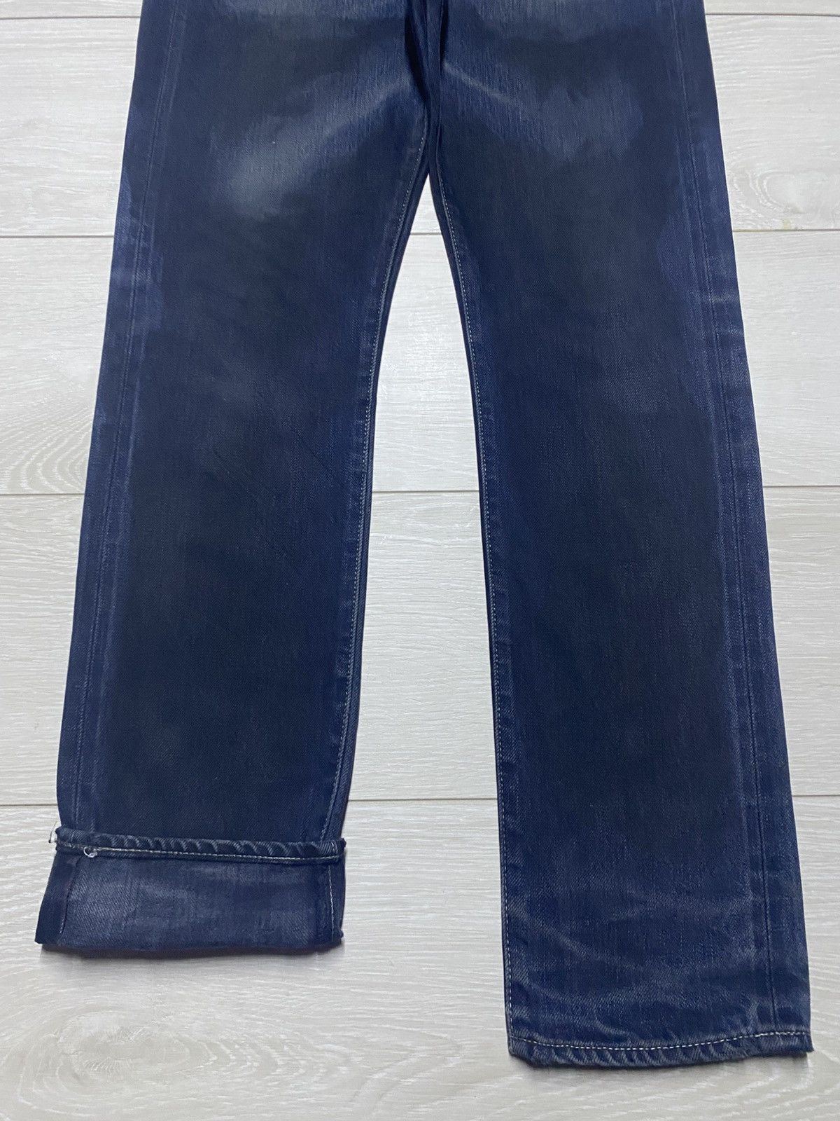 KURO Vintage Kuro Sewing Wash Black Selvedge Skinny Jeans Size US 30 / EU 46 - 5 Thumbnail