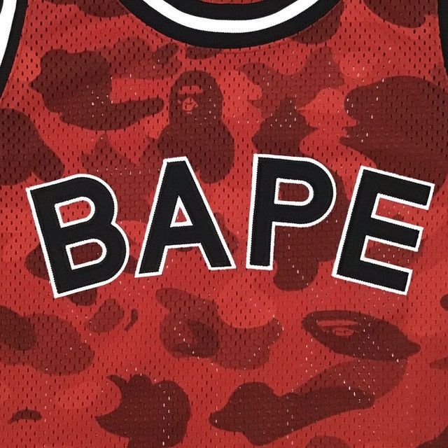 Bape BAPE STA Red camo basketball tank top a bathing ape Size US L / EU 52-54 / 3 - 3 Thumbnail