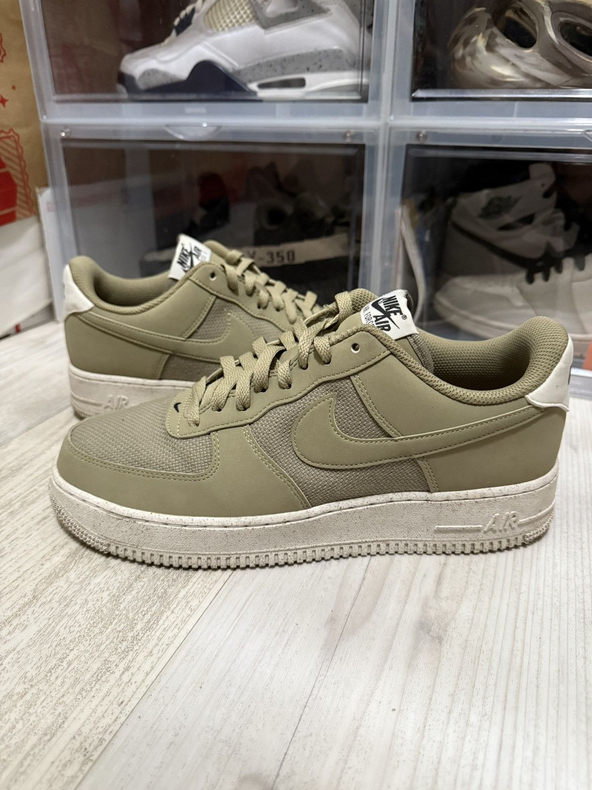 Nike Nike Air Force 1 Low ‘07 LV8 Next Nature Olive Green Sail Size US 10 / EU 43 - 1 Thumbnail