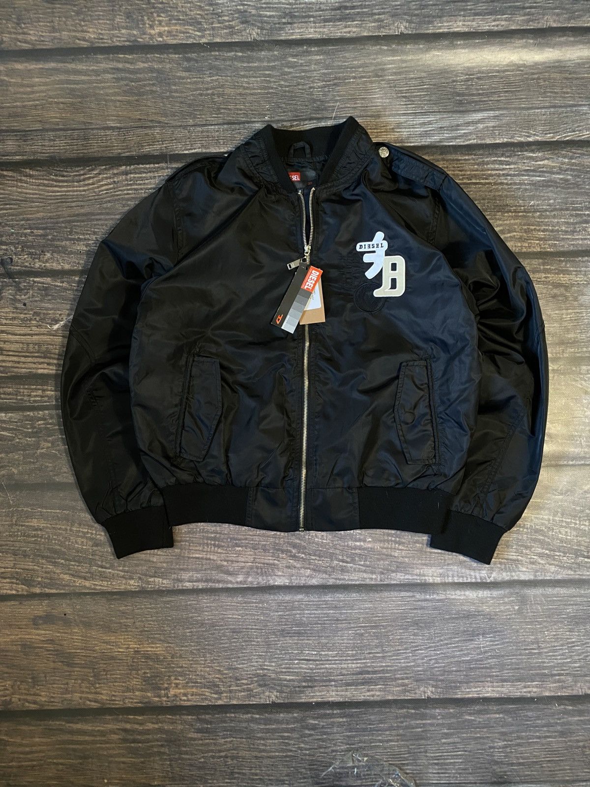 Diesel Diesel Vintage Men’s Bomber Big Logo y2k Size US M / EU 48-50 / 2 - 2 Thumbnail