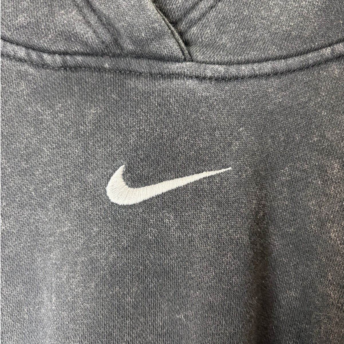 Nike Nike Women’s Center Check Swoosh Hoodie Acid Wash Black - M Size M / US 6-8 / IT 42-44 - 3 Thumbnail