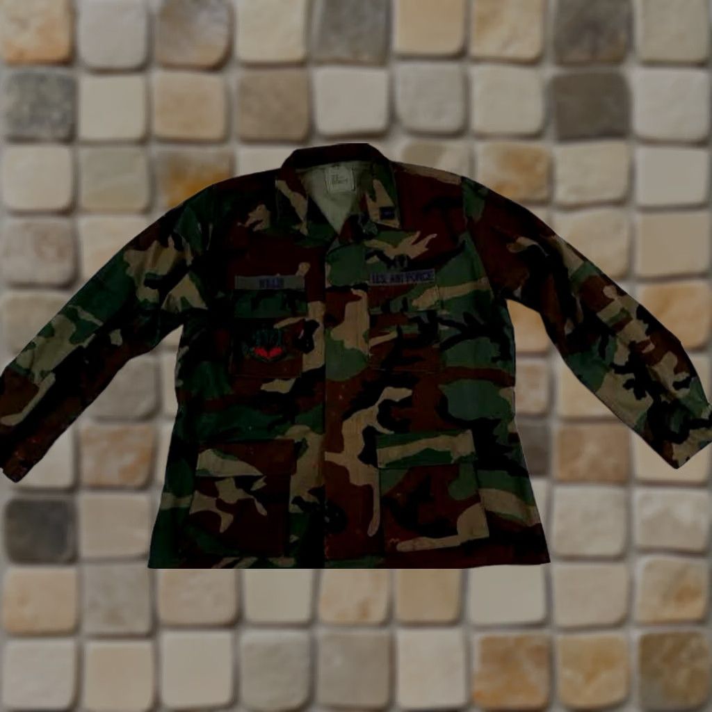 Commando Vintage US Military Field Shirt Air Force Camouflage Button Up XL Size US XL / EU 56 / 4 - 1 Thumbnail