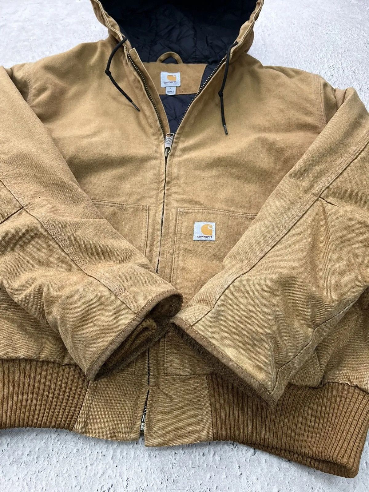 Carhartt Brown active jacket carhartt corduroy hood Detroit bomber 90s Size US L / EU 52-54 / 3 - 8 Thumbnail
