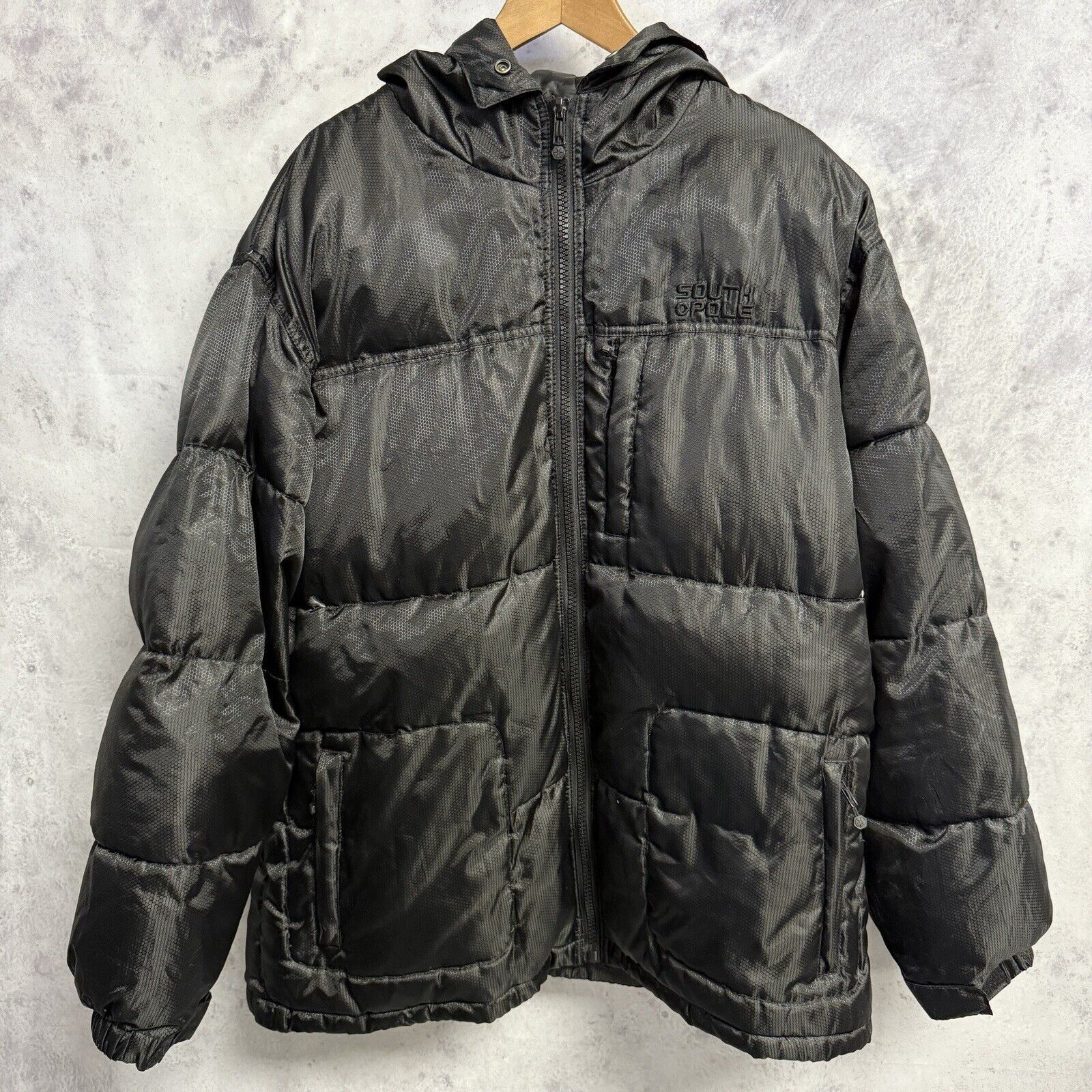 Southpole Vintage Y2K Southpole Puffer Jacket Mens 2XL Black Insulated Size US XXL / EU 58 / 5 - 1 Thumbnail