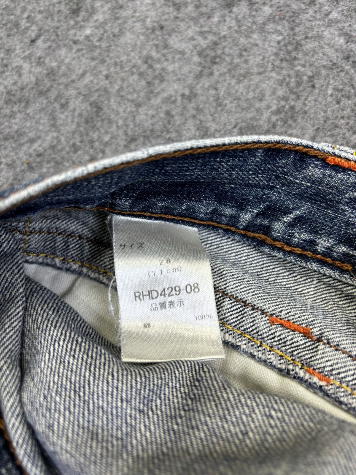 Japanese Brand 💥Insane💥Rush Hour Double Waist stone Wash Denim F759 Size US 30 / EU 46 - 16 Thumbnail