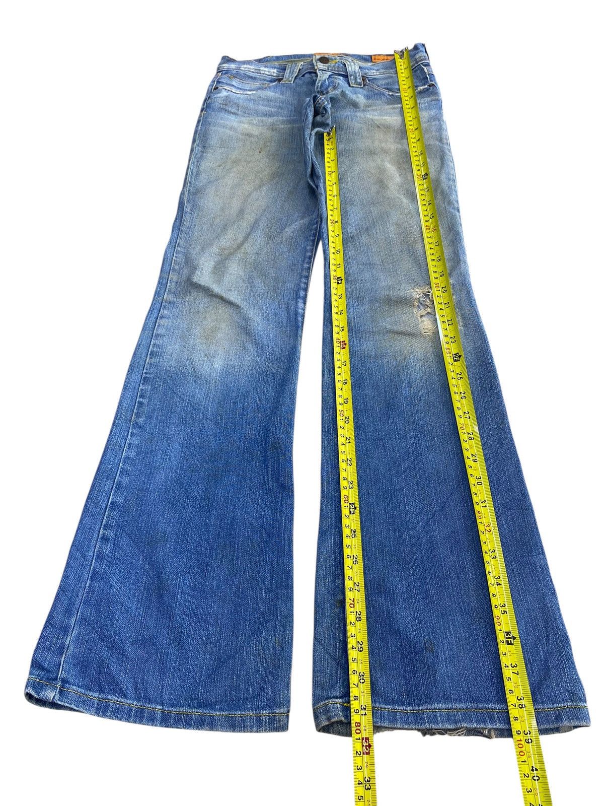 Japanese Brand Japanese Brand Faded Wash Style Flare Jeans Size US 28 / EU 44 - 7 Thumbnail