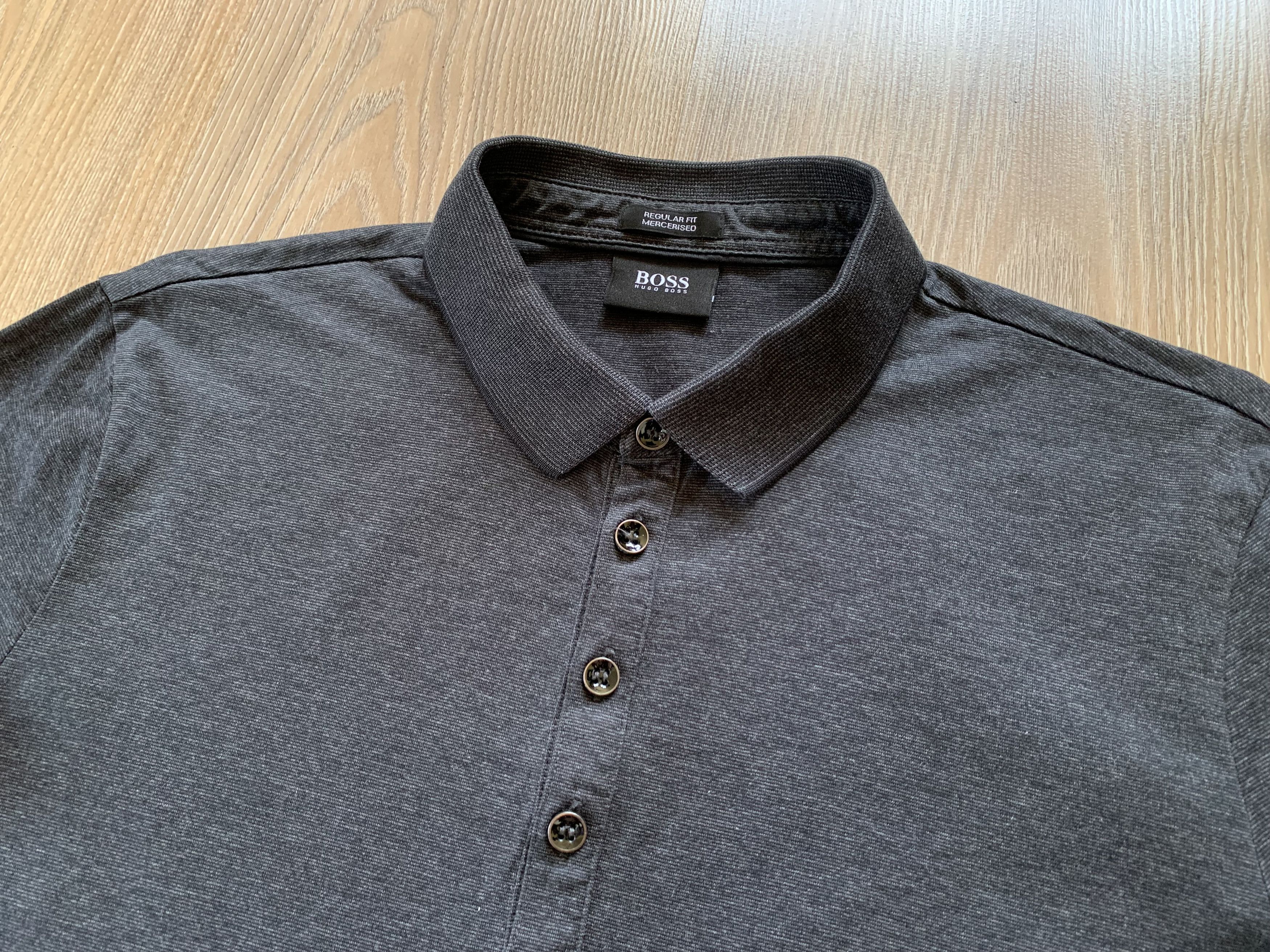 Hugo Boss Hugo Boss Mercerised Regular Fit Cotton Long Sleeve Polo Size US S / EU 44-46 / 1 - 4 Thumbnail