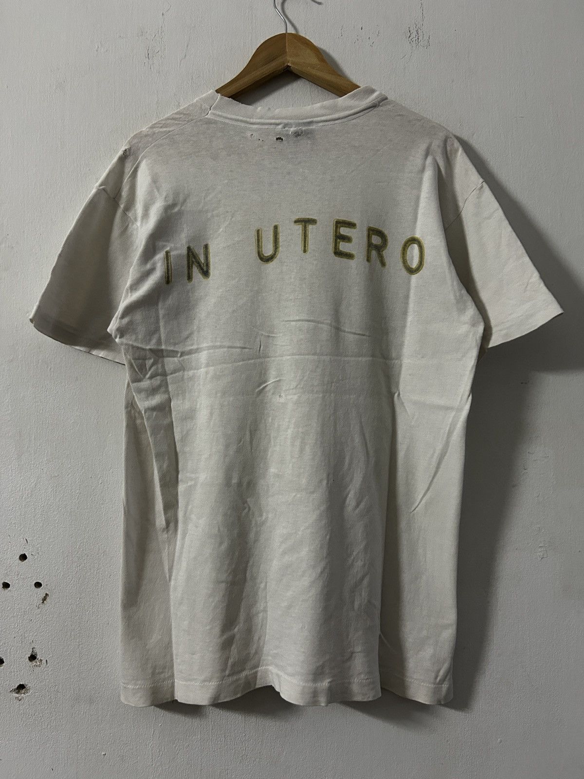 Band Tees Vintage 1993 Nirvana in Utero distressed ERD style Size US L / EU 52-54 / 3 - 10 Thumbnail