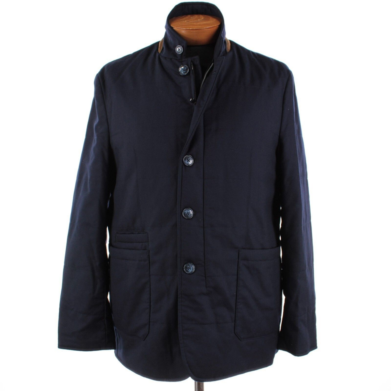 Zanella Zanella Coat Size L US In Blue Wool Size US L / EU 52-54 / 3 - 1 Thumbnail