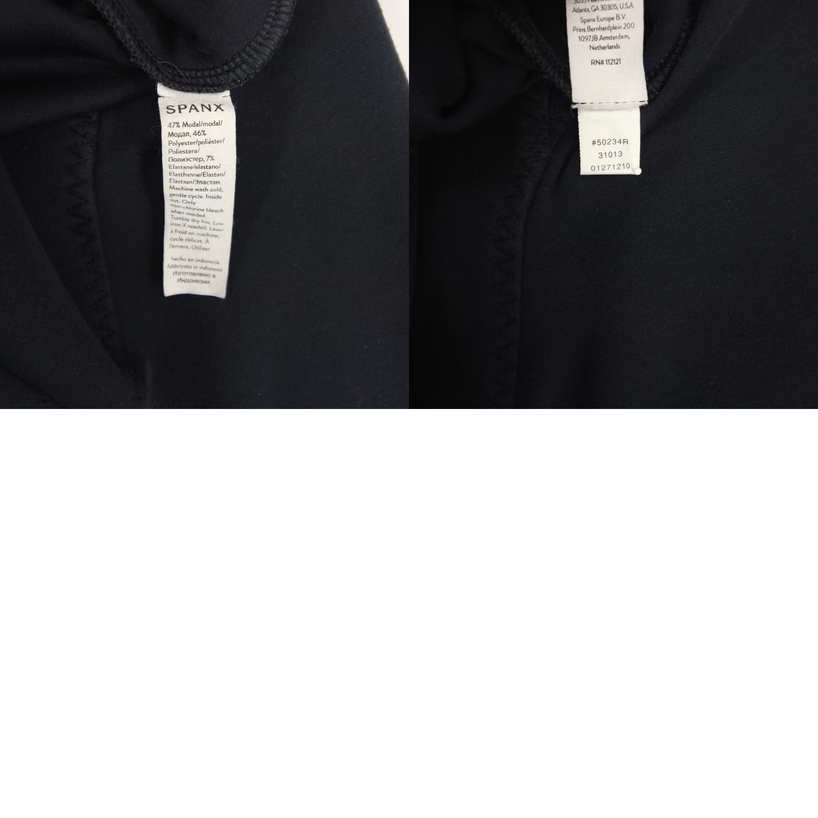 Spanx Spanx AirEssentials Pullover S Black Mock Neck Spacer Fabric Drawstring Athleisure Size S / US 4 / IT 40 - 8 Thumbnail
