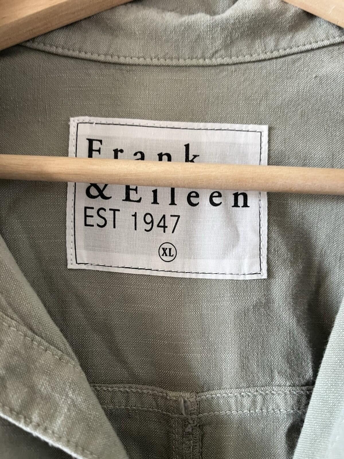 Frank & Eileen Frank & Eileen Linen Cotton Utility Jumpsuit XL Green Size 40" / US 18 - 3 Thumbnail