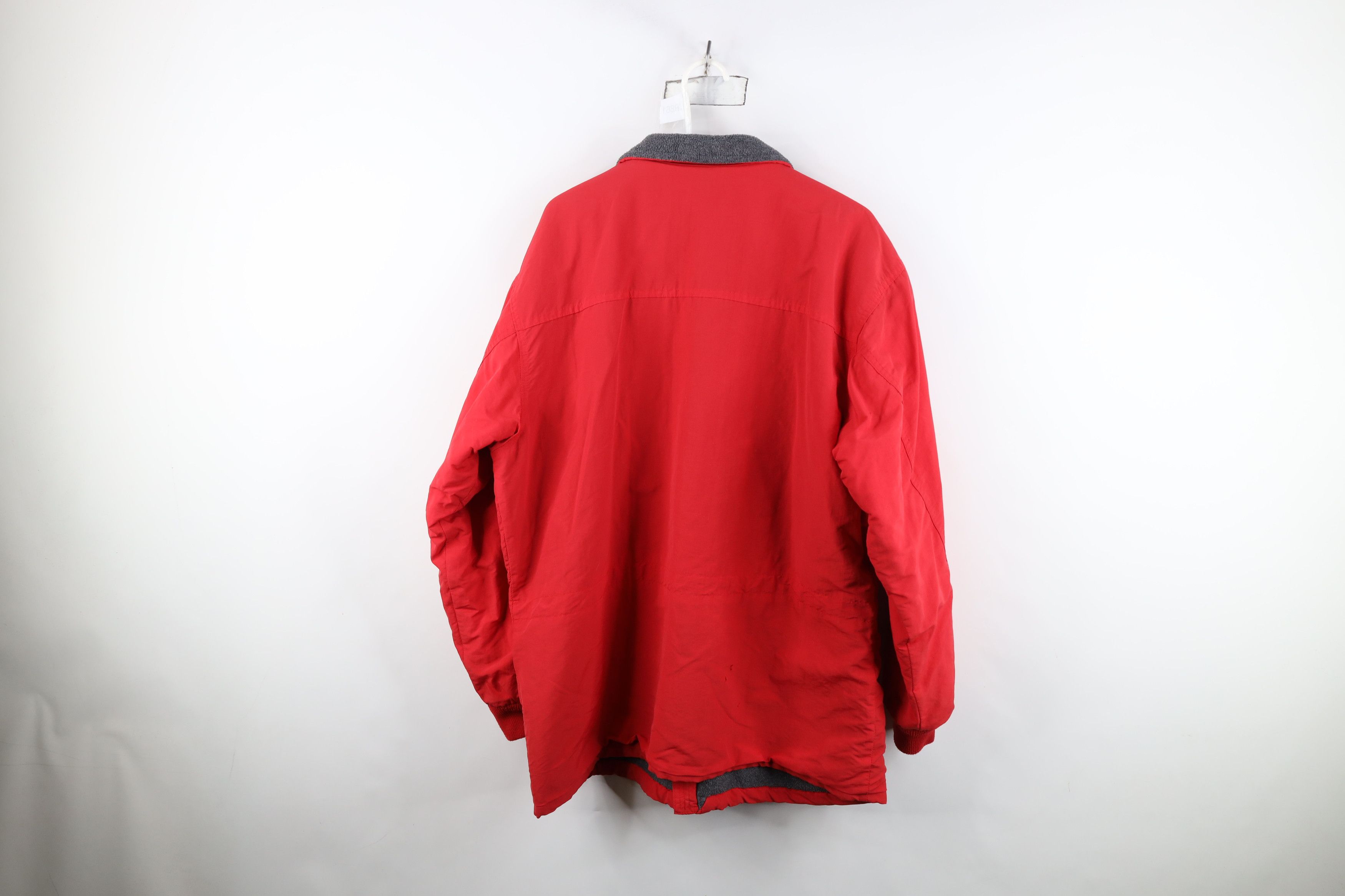 J.Crew Vintage 90s J Crew Lined Chore Barn Parka Jacket Red USA Size US L / EU 52-54 / 3 - 13 Thumbnail