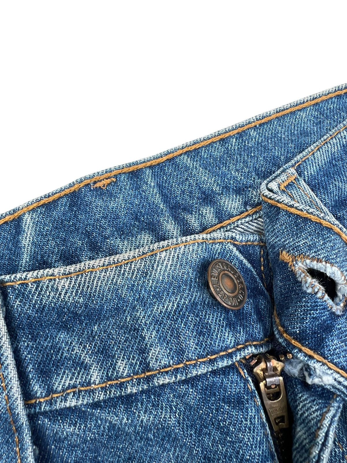 Levi's × Vintage Vintage 90s Levi’s 517 Faded Denim Bootcut Jeans Flare Size US 30 / EU 46 - 7 Thumbnail