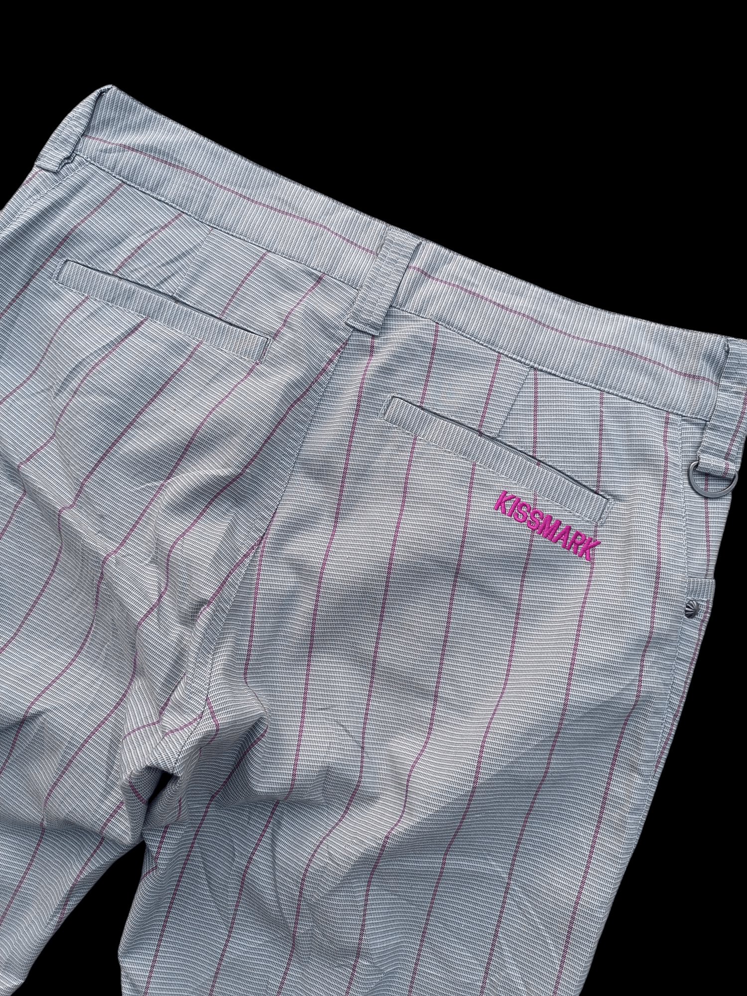Japanese Brand × Vintage DOPE ! Kissmark 💋 Striped Flat Multi Pocket Pants E224 Size US 32 / EU 48 - 8 Thumbnail