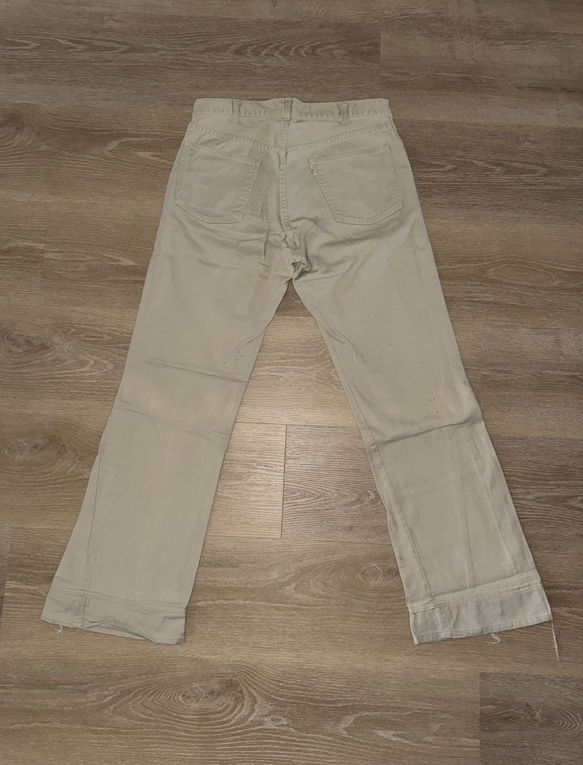 Levi's Vintage 60’s Big E Levi’s White Tab Bell Bottom Denim Jeans Size US 32 / EU 48 - 2 Thumbnail
