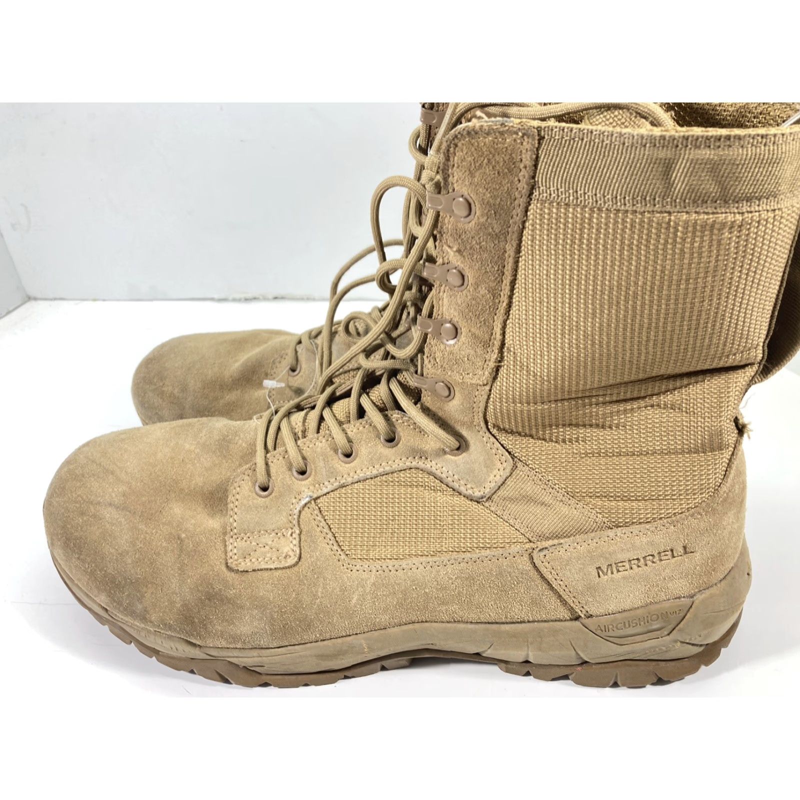 Merrell Merrell Tactical Boots Men 15 Wide Coyote Brown Suede J099375W Military Desert Boots Mens Wide Suede Desert Brown Size US 15 / EU 48 - 3 Thumbnail
