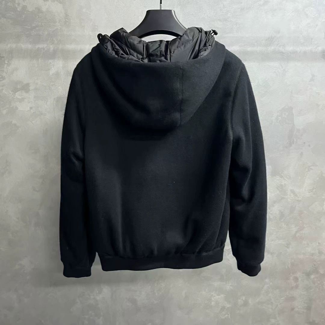Prada prada black zip-up collar jacket Size US L / EU 52-54 / 3 - 2 Thumbnail