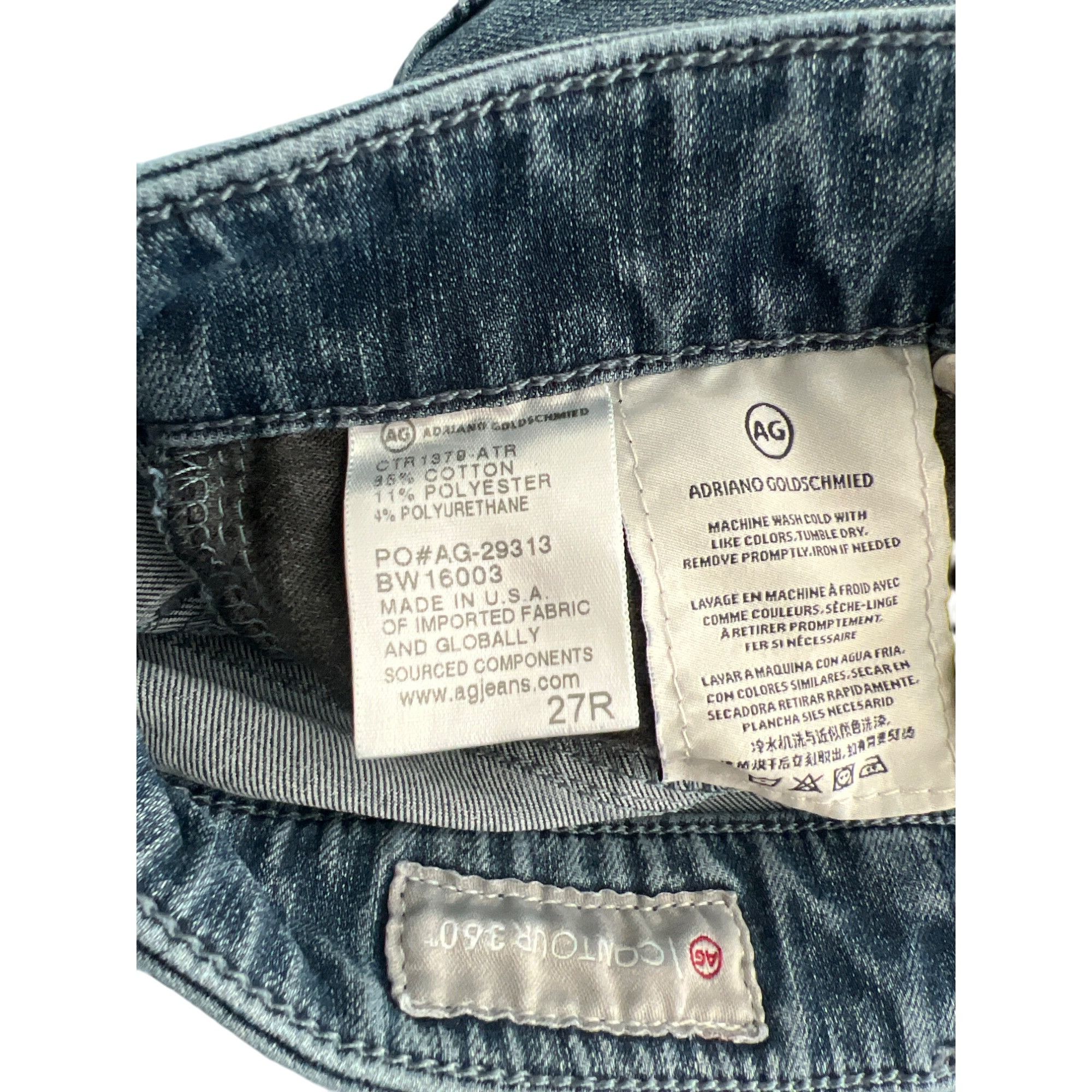 AG Adriano Goldschmied AG Adriano Goldschmied Farrah Skinny Jeans High Rise Contour Size 27" / US 4 / IT 40 - 7 Thumbnail