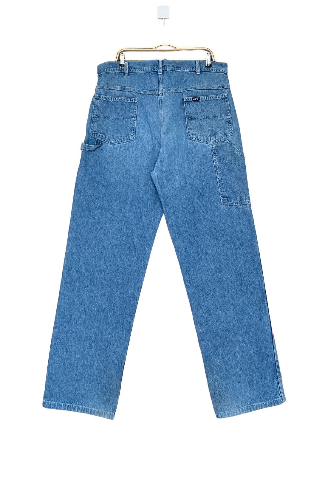 Japanese Brand × Vintage Vintage Brand Key Carpenter Baggy Jeans 2000s Size US 37 - 2 Thumbnail