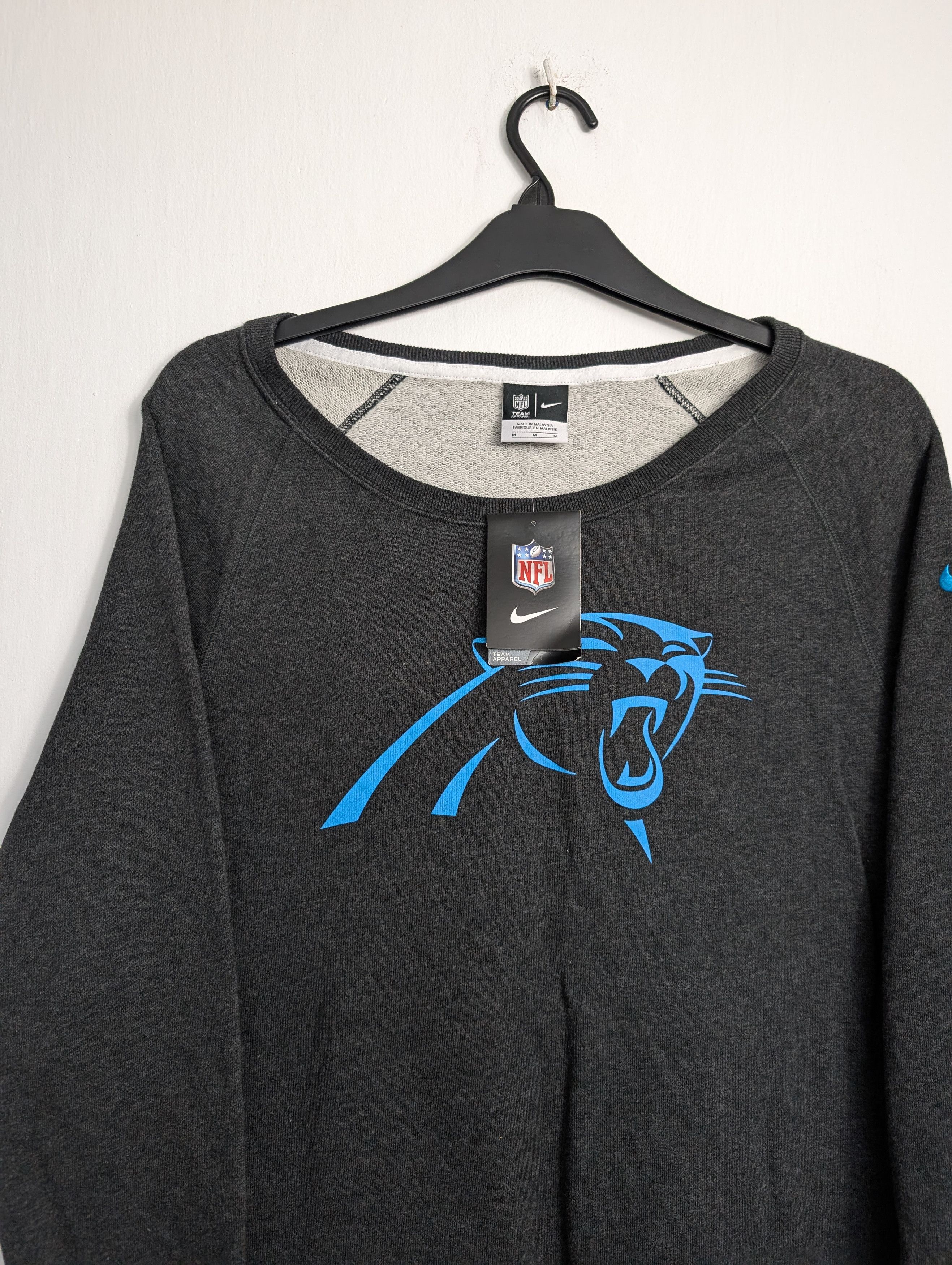 NFL × Nike Nike Carolina Panthers Sweatshirt NFL Sportswear Size M / US 6-8 / IT 42-44 - 2 Thumbnail