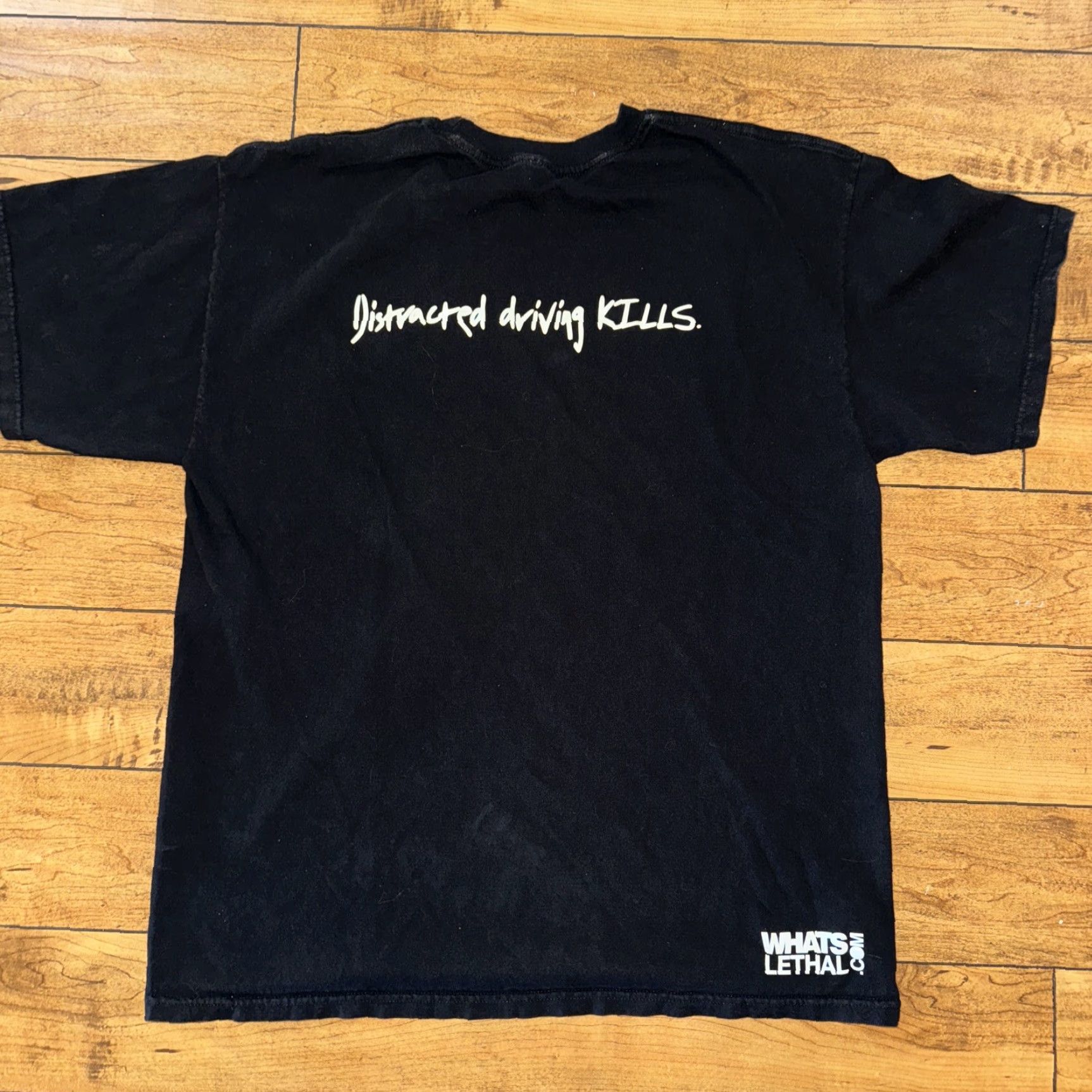 Vintage VINTAGE Y2K T-SHIRT Black XL Men AND Drinking And Driving Shirt Size US XL / EU 56 / 4 - 3 Thumbnail