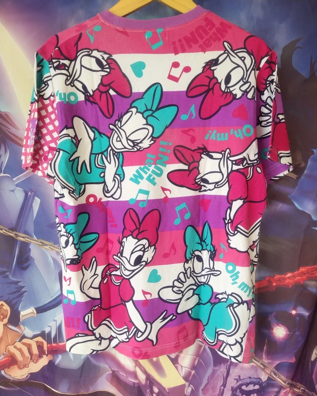 Cartoon Network × Disney Disney's Daisy Duck All Over Print What Fun! Cartoon Tees Size US L / EU 52-54 / 3 - 3 Thumbnail