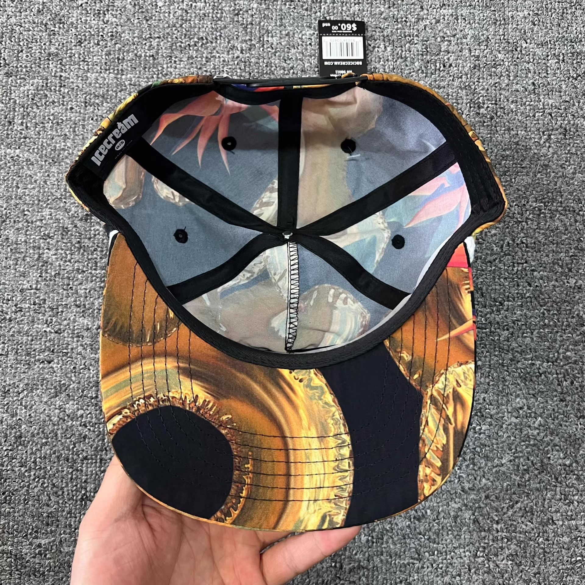 Billionaire Boys Club BBC ICECREAM Flying Dog Flat Brim Baseball Cap & Sun Hat Q7 Size ONE SIZE - 5 Thumbnail