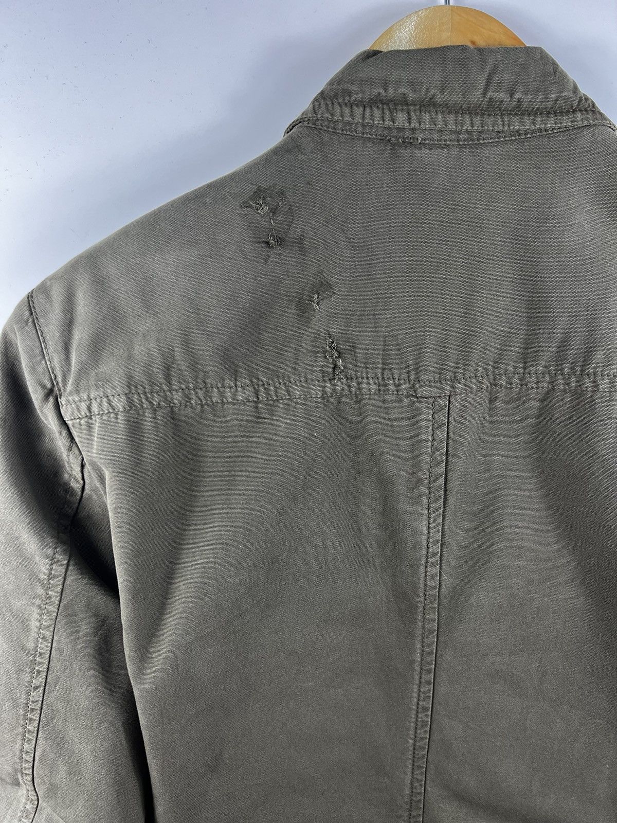 Prada ⚡️VTG PRADA MIDWEIGHT COTTON DUCK CANVAS BLAZER JACKET - 48 Size US M / EU 48-50 / 2 - 15 Thumbnail
