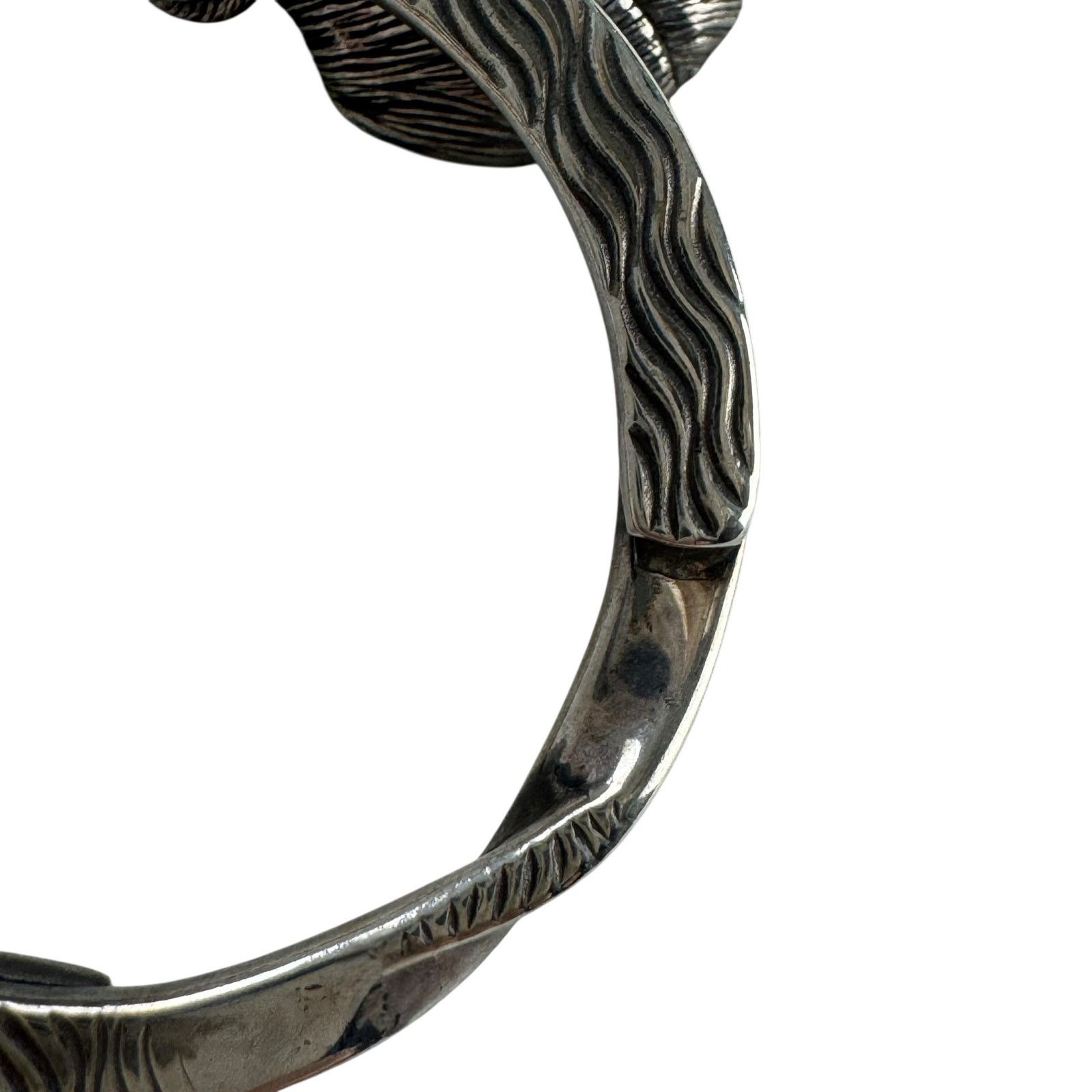 Gucci Gucci Sterling Silver Bulldog Key Ring Size ONE SIZE - 6 Thumbnail