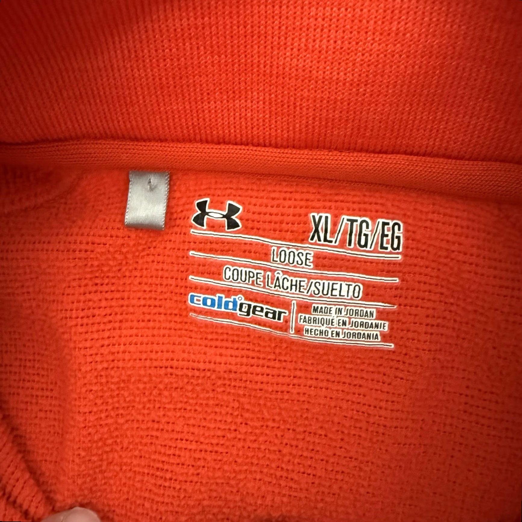 Under Armour Under Armour STORM Fleece Mens XL Loose 1/4 Zip Pullover Orange Top Activewear Long Sleeve Casual Sports Athleisure Mens XL Orange Size US XL / EU 56 / 4 - 2 Thumbnail