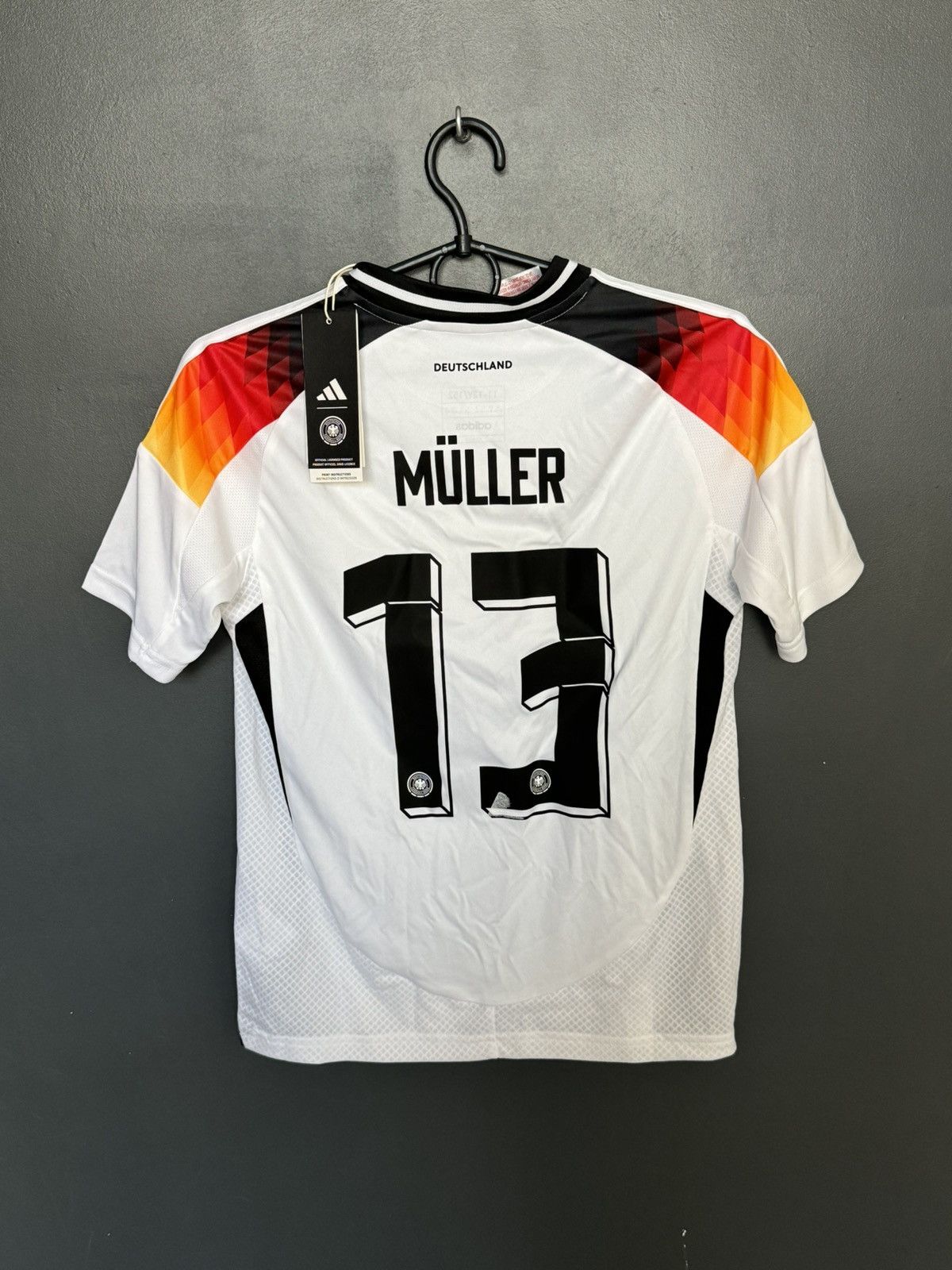 Adidas KIDS New Germany 2024 Home Muller Football Jersey Y-Shirt Size US XS / EU 42 / 0 - 1 Thumbnail