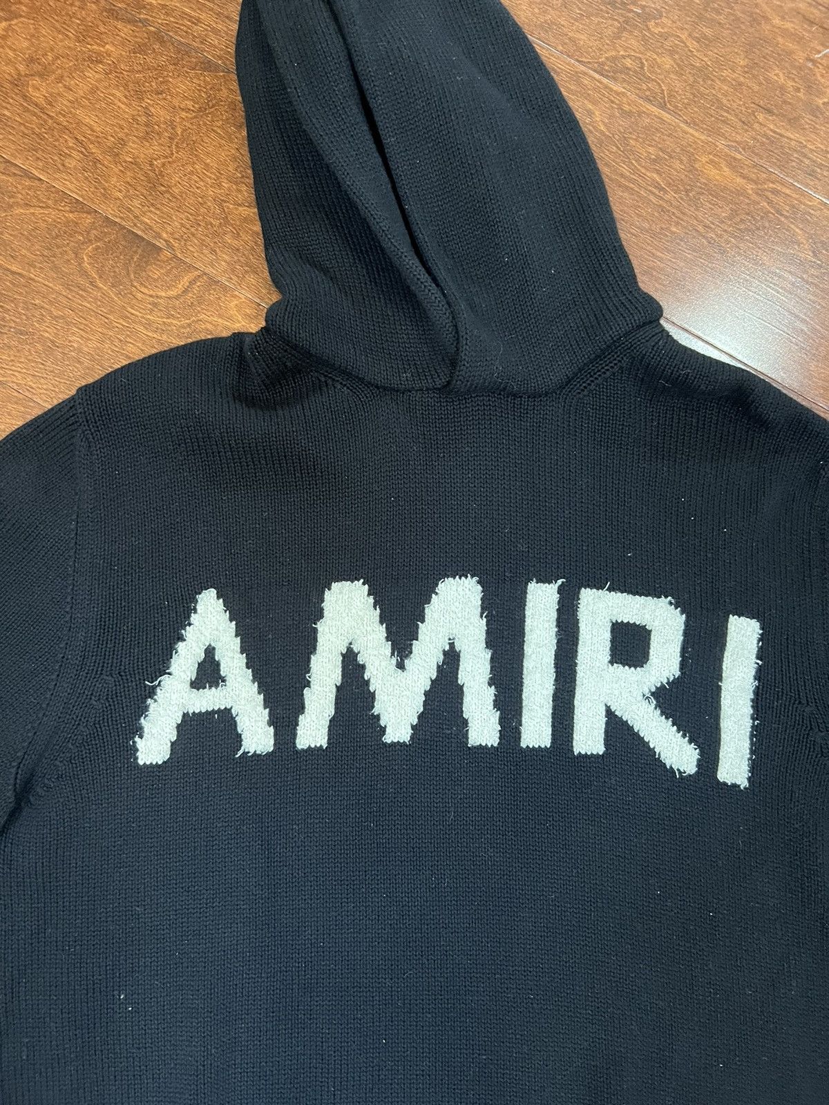 Amiri Amiri knitted amiri logo hoodie Size US L / EU 52-54 / 3 - 4 Thumbnail