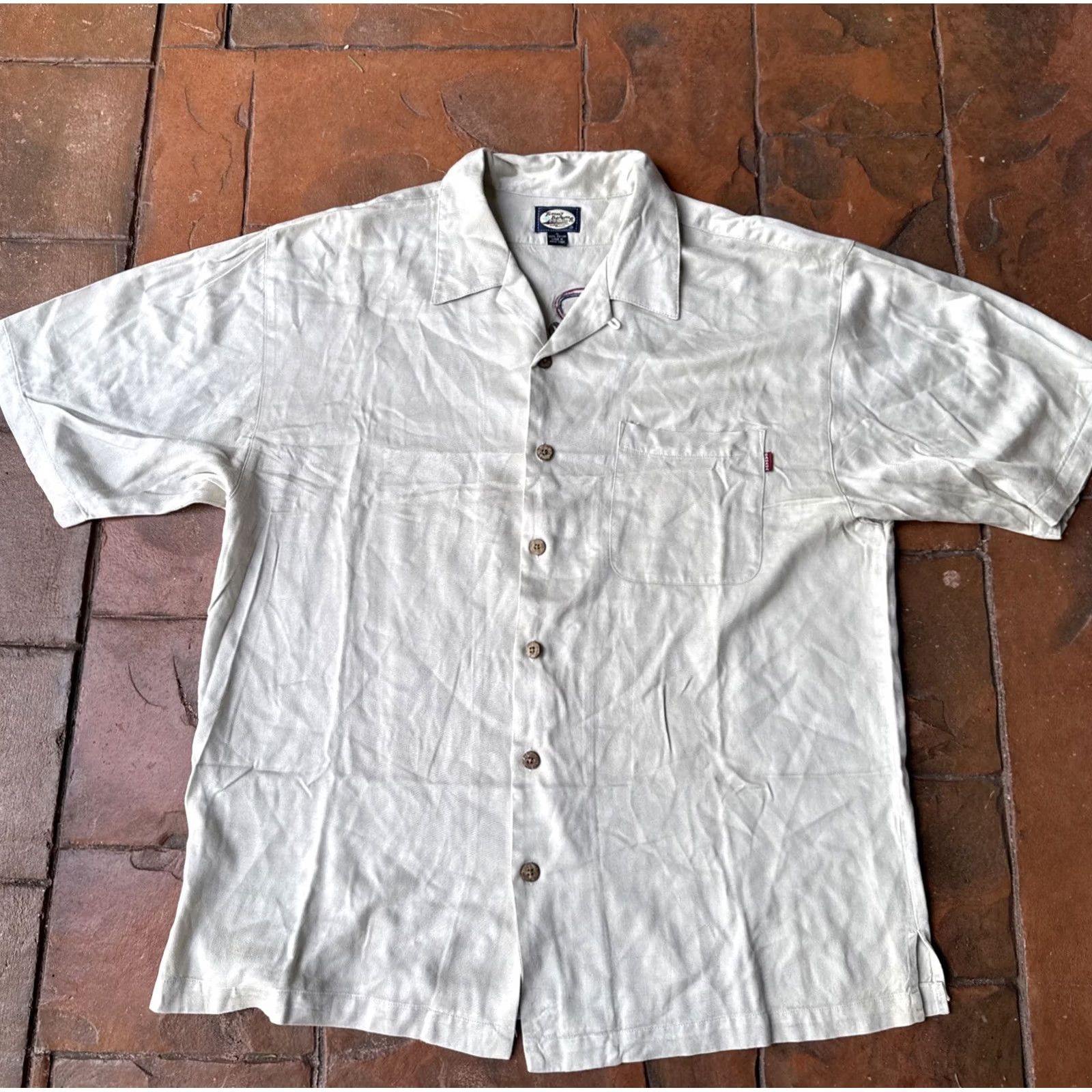 Tommy Bahama VINTAGE Tommy Bahama Bar None Martini Rayon Hawaiian Shirt Mens XL Embroidered Size US XL / EU 56 / 4 - 2 Thumbnail