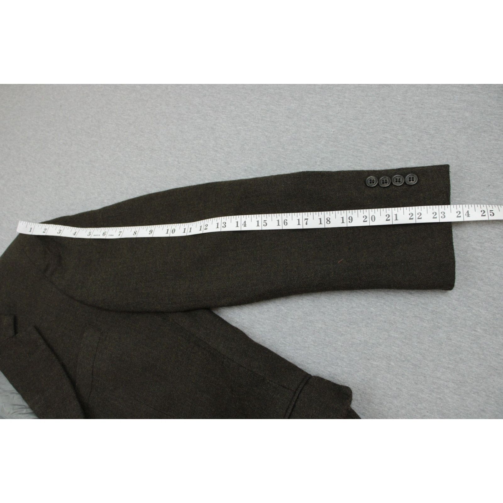 Brooks Brothers Brooks Brothers Blazer Mens 43R Brown 100% Wool Herringbone Size 42R - 9 Thumbnail