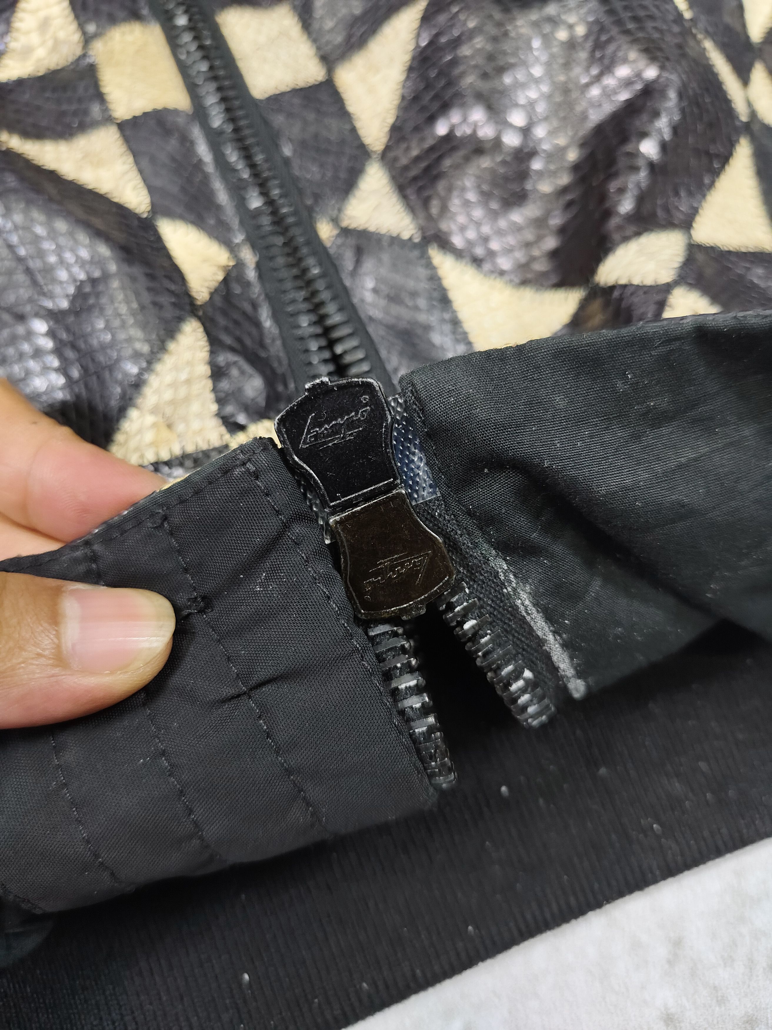 Andrea Pompilio Andrea Pompilio Snakeskin Geometric Pacthwork Archive Bomber Size US M / EU 48-50 / 2 - 6 Thumbnail