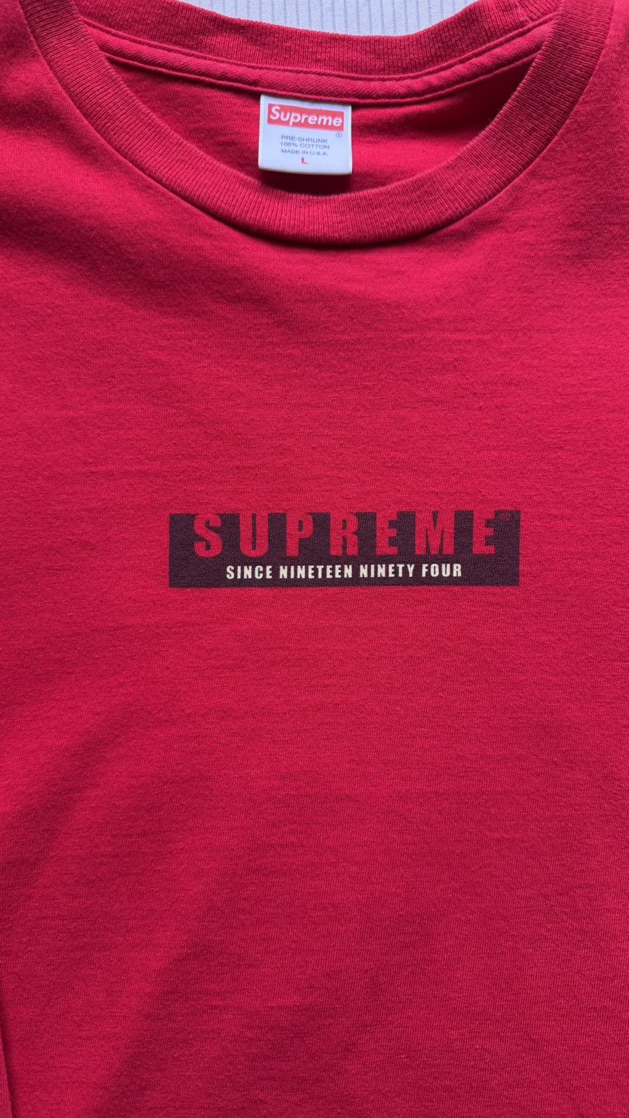 Supreme Supreme 1994 Long Sleeve FW18 Size US L / EU 52-54 / 3 - 3 Thumbnail