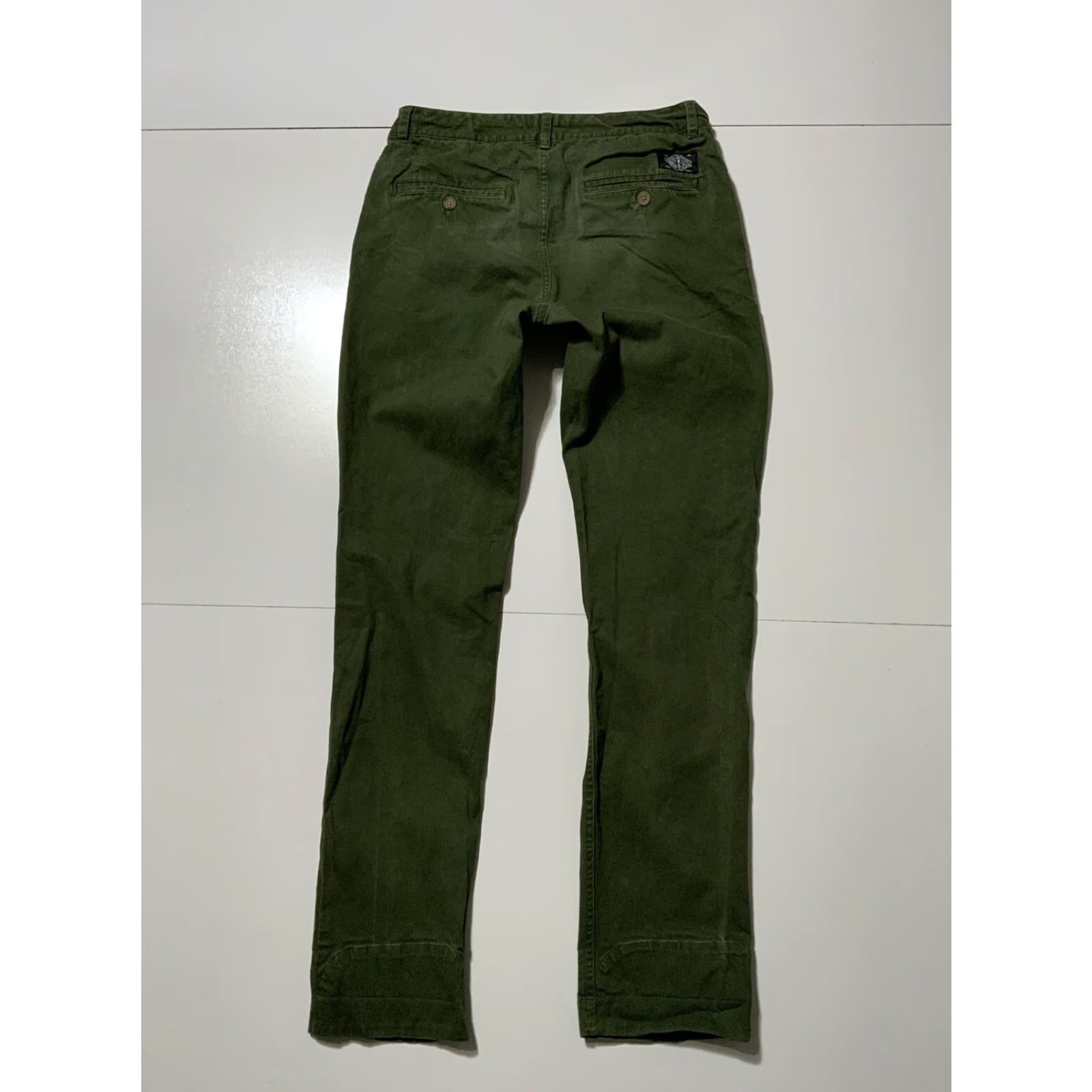 Vintage VINTAGE Grizzly Griptape X Torey Pudwill TP01 Green Chino Cotton Slim Skater Pants Sz.32 Size US 32 / EU 48 - 3 Thumbnail