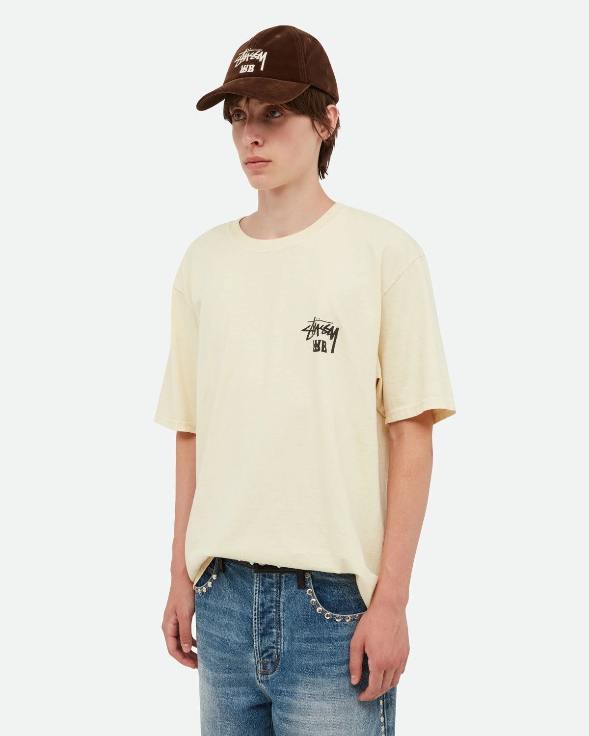 Stussy × Wales Bonner Stussy x Wales Bonner Ocean Song Tee Ivory