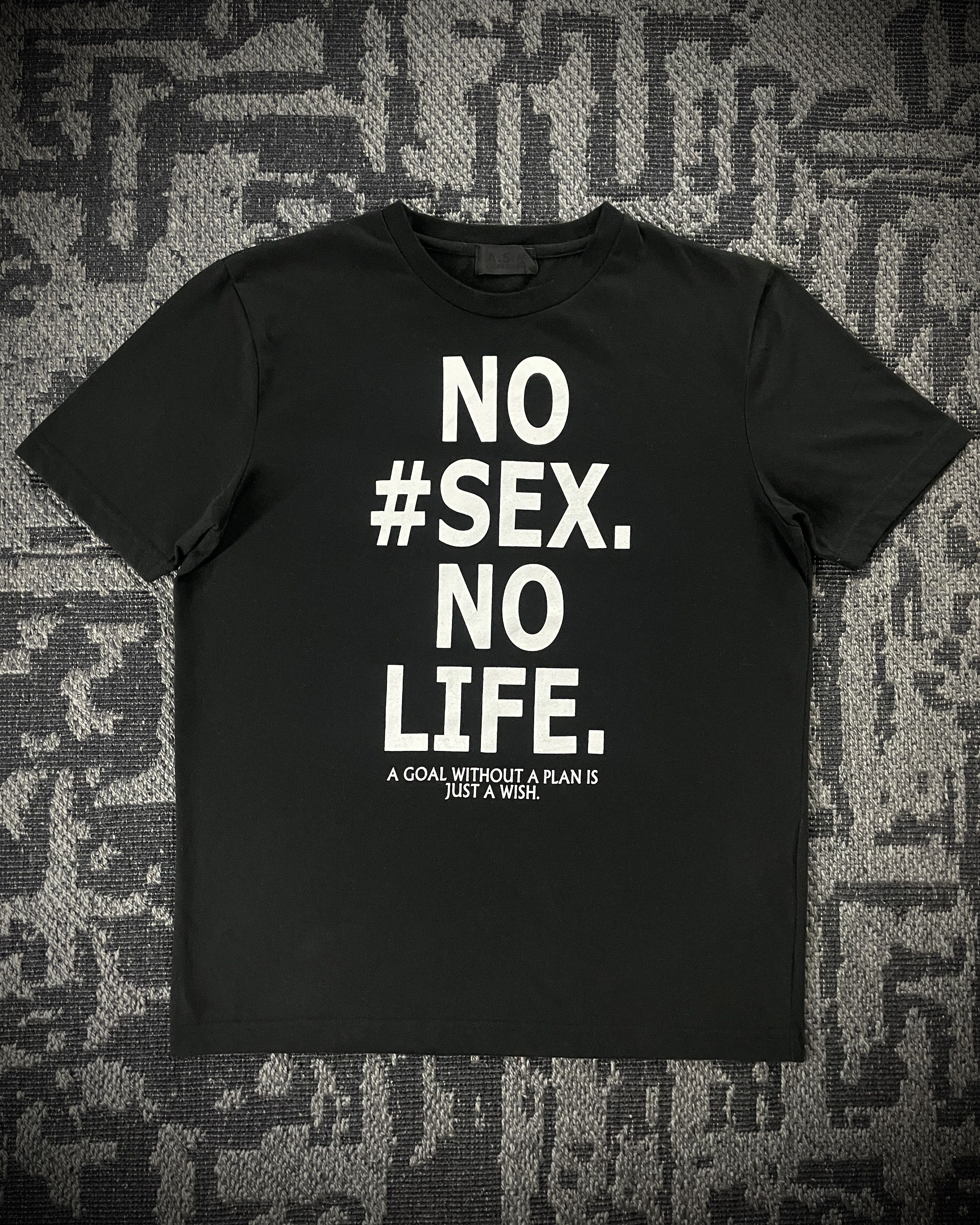 Japanese Brand Atelier Sab Men “No Sex No Life” Print T-Shirt Size US S / EU 44-46 / 1 - 1 Thumbnail