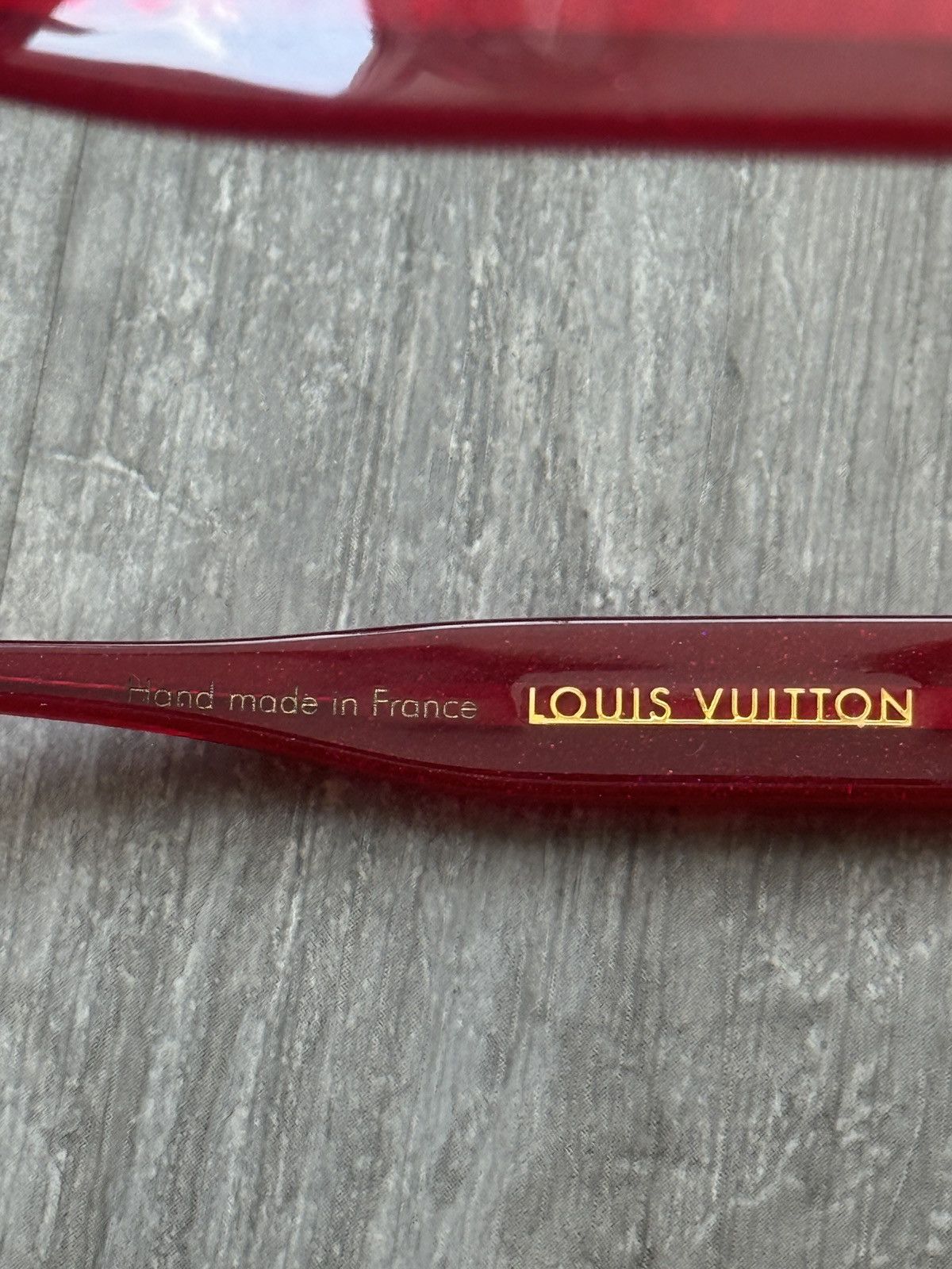 Louis Vuitton Y2K Louis Vuitton Red Sunglasses-Z0076W Size ONE SIZE - 7 Thumbnail